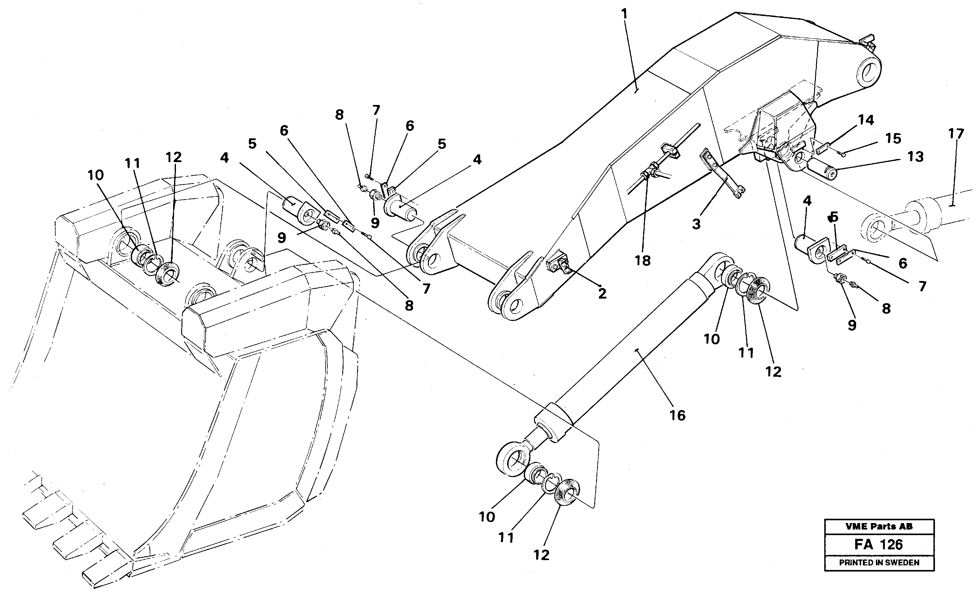 Схема запчастей Volvo EC230B - 26901 Front shovel dipper arm EC230B ?KERMAN ?KERMAN EC230B