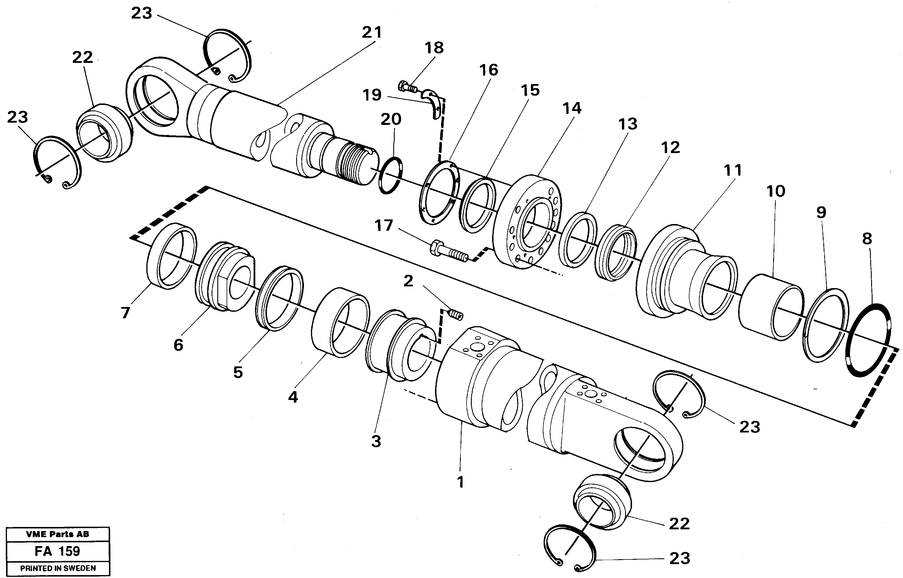 Схема запчастей Volvo EC230B - 34612 Dipper arm cylinder Material handle equipm EC230B ?KERMAN ?KERMAN EC230B