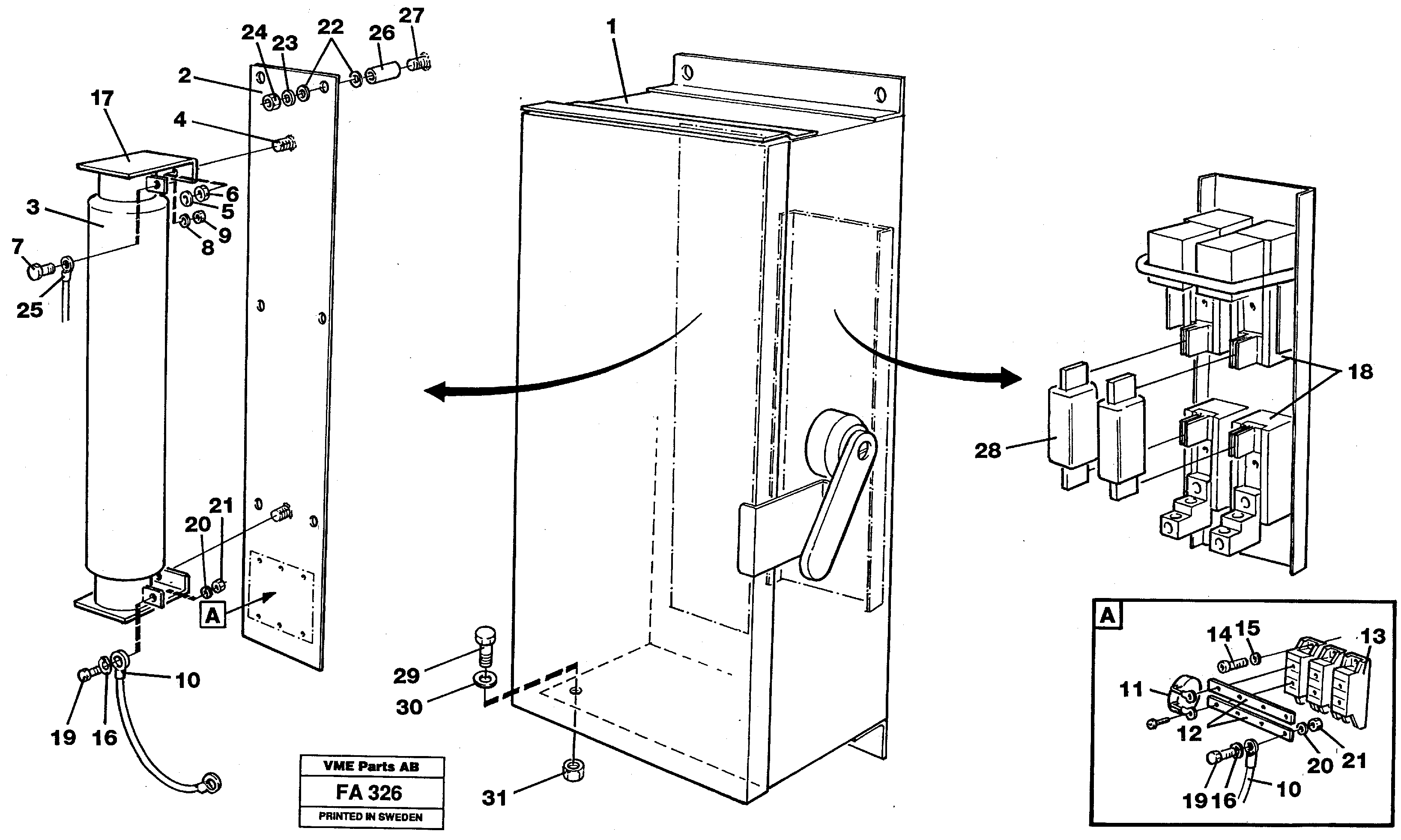 Схема запчастей Volvo EC230B - 64186 Magnet equipment Ohio, disconnector unit EC230B ?KERMAN ?KERMAN EC230B