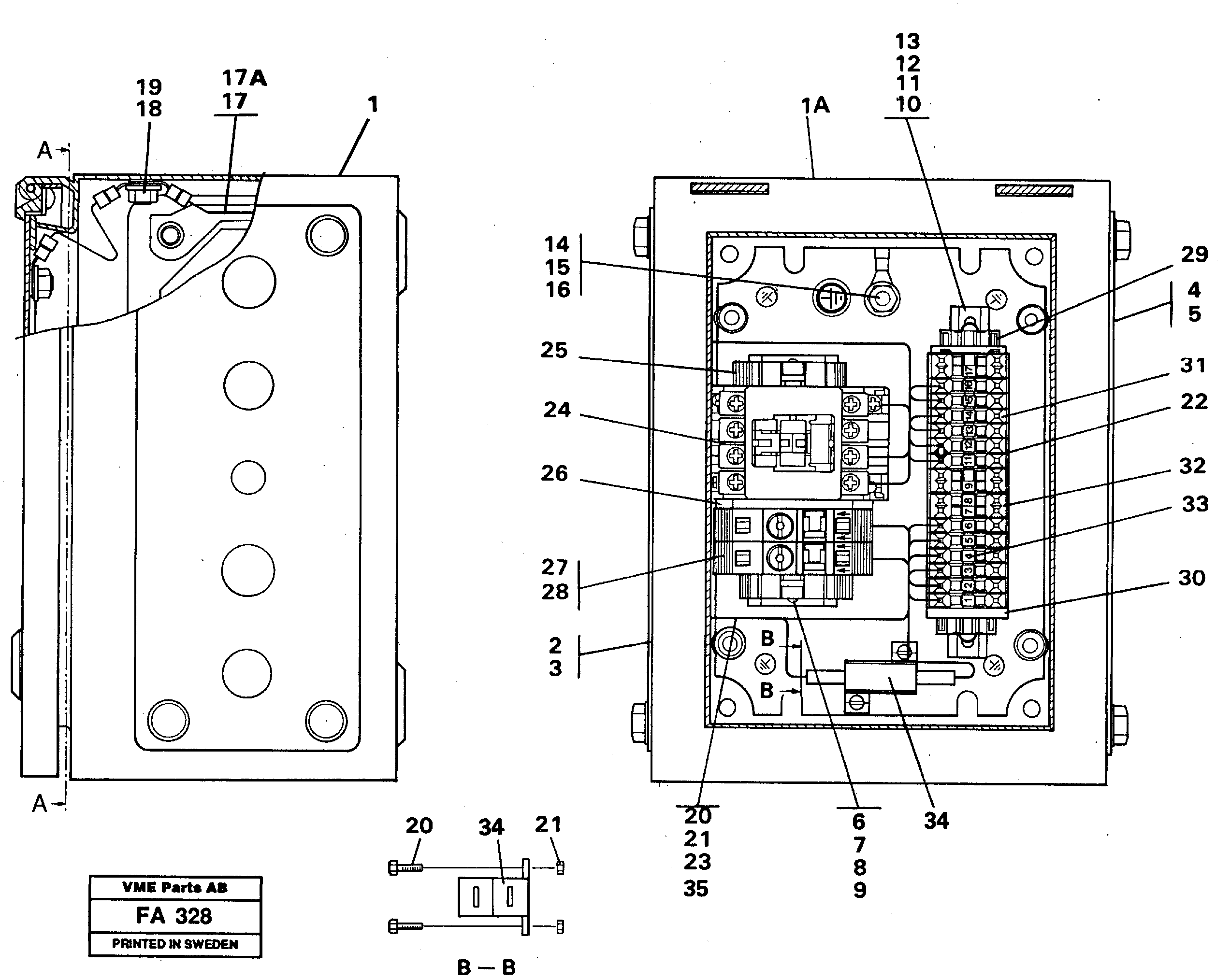 Схема запчастей Volvo EC230B - 84896 Magnet equipment Ohio, Electrical distribution unit EC230B ?KERMAN ?KERMAN EC230B