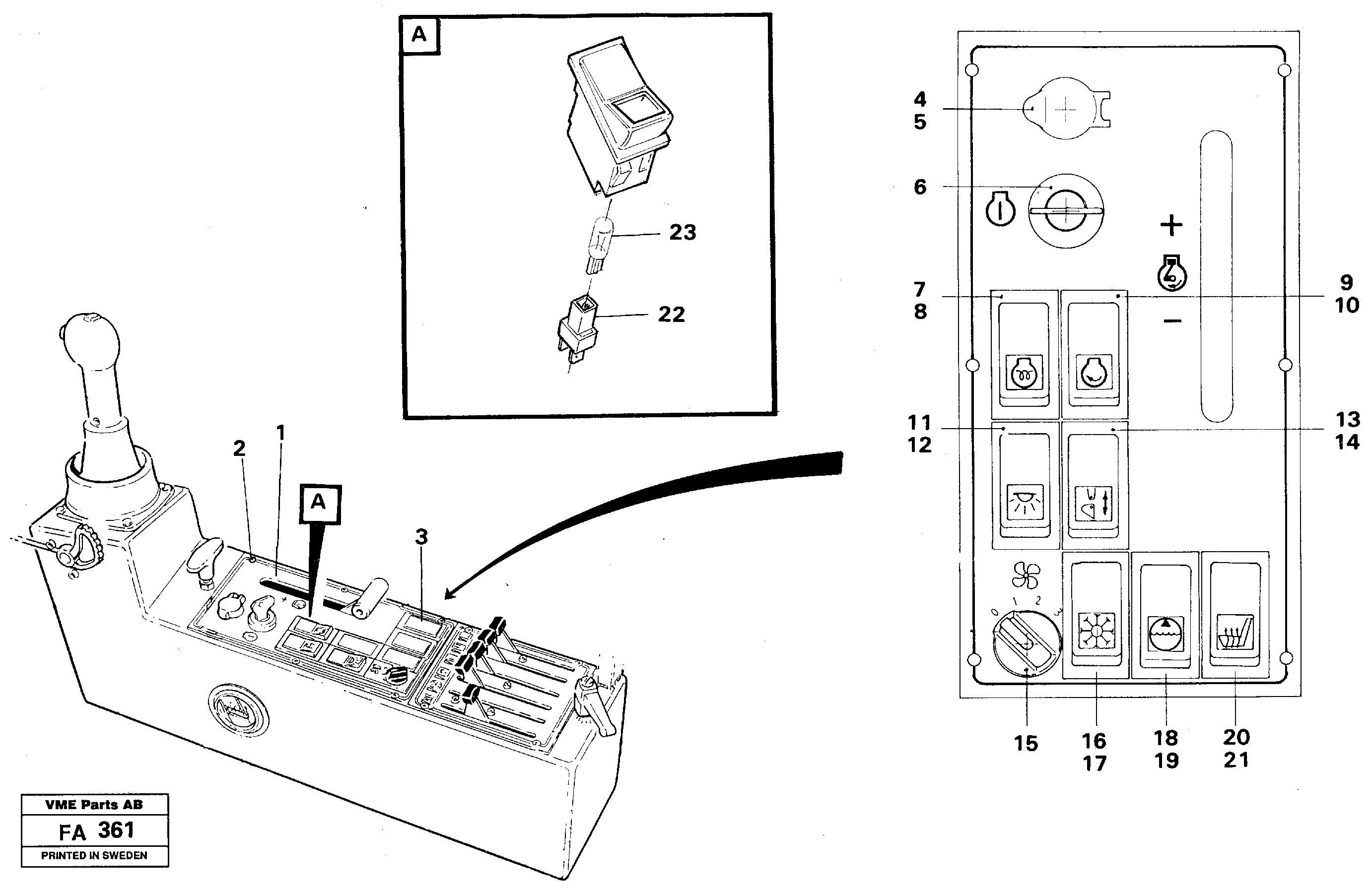 Схема запчастей Volvo EC230B - 104794 Engine control panel EC230B ?KERMAN ?KERMAN EC230B