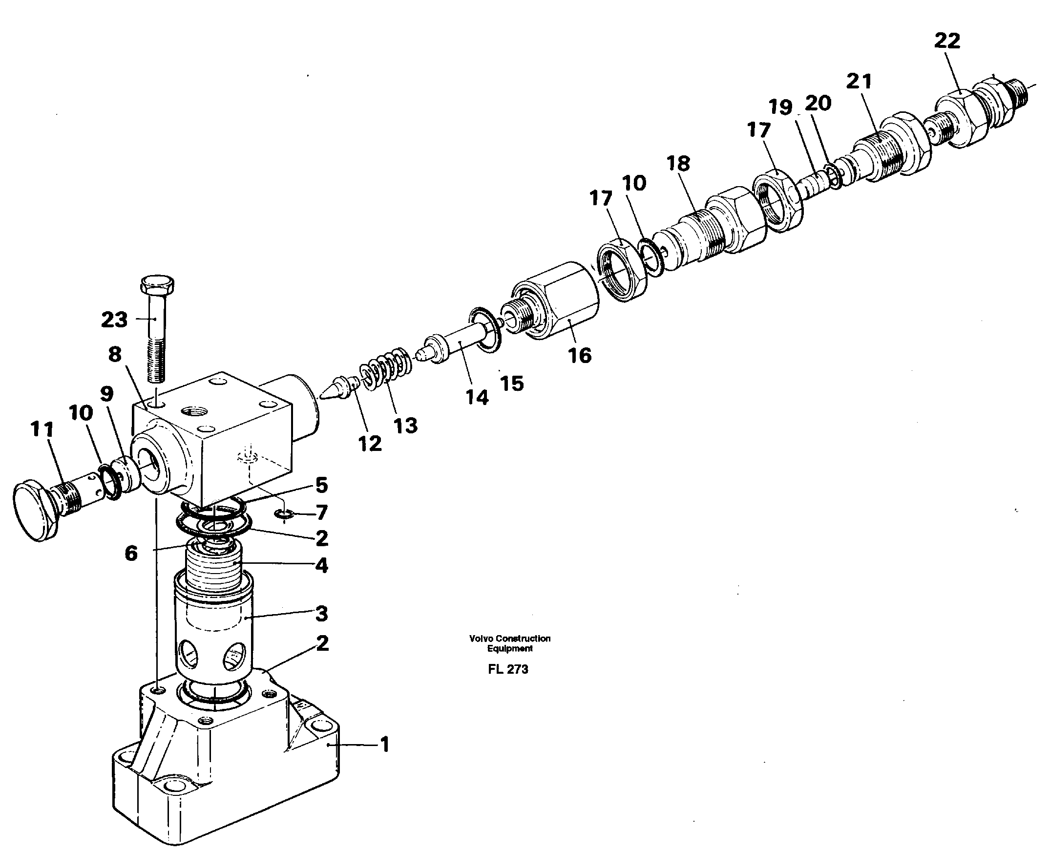 Схема запчастей Volvo EC450 - 36550 Pressure limiting valve, slewing EC450 ?KERMAN ?KERMAN EC450 SER NO - 1781