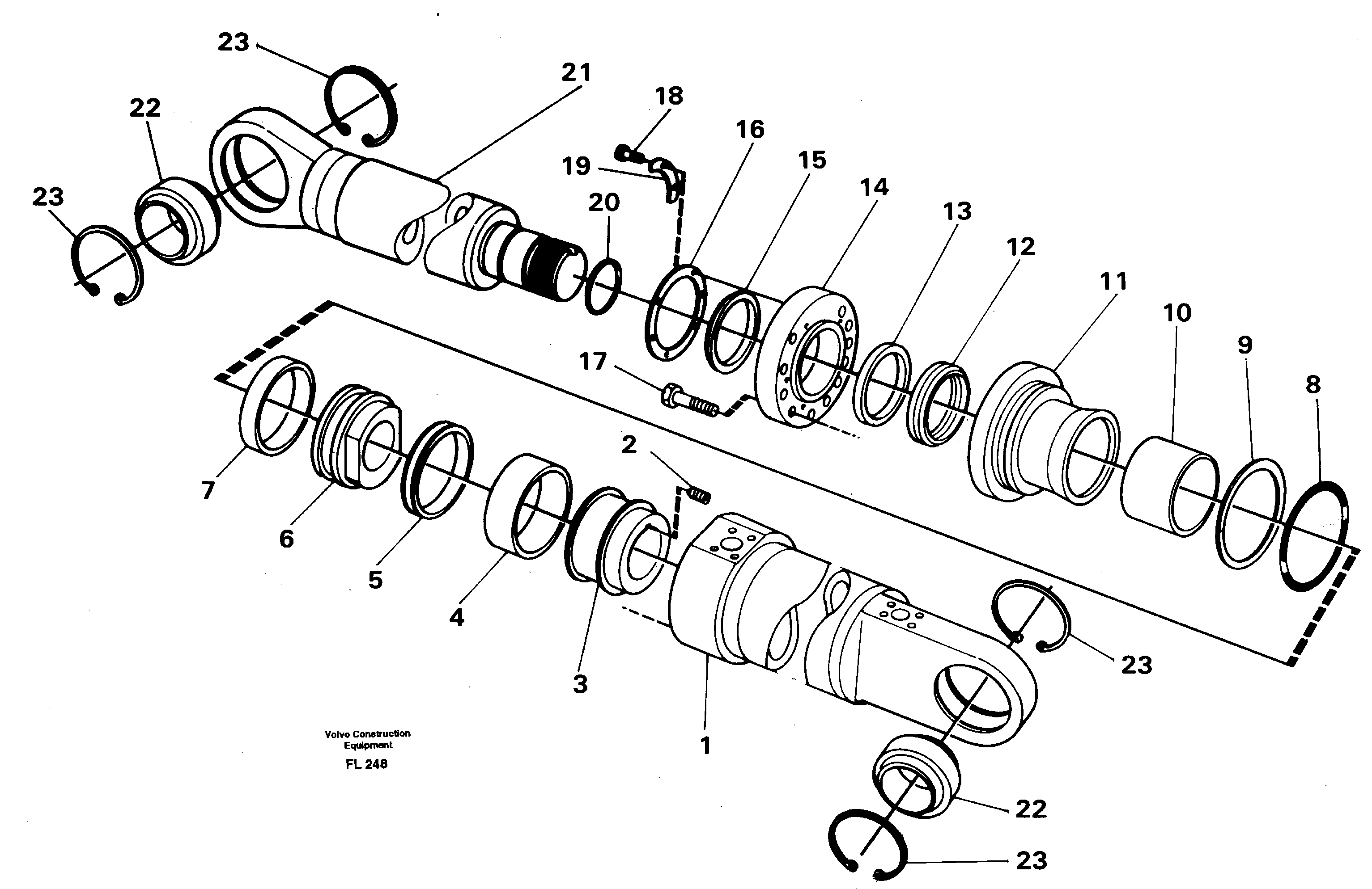 Схема запчастей Volvo EC450 - 34899 Crane beam cylinder, material handle equipment EC450 ?KERMAN ?KERMAN EC450 SER NO - 1781