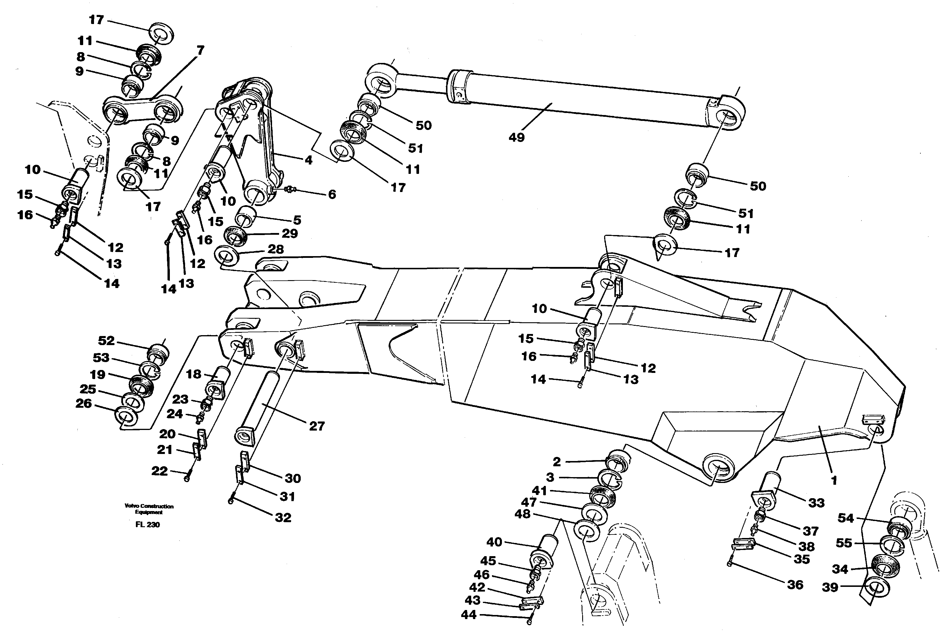 Схема запчастей Volvo EC450 - 62645 Backhoe dipper arm incl. connections, 2.5m 3.5m EC450 ?KERMAN ?KERMAN EC450 SER NO - 1781