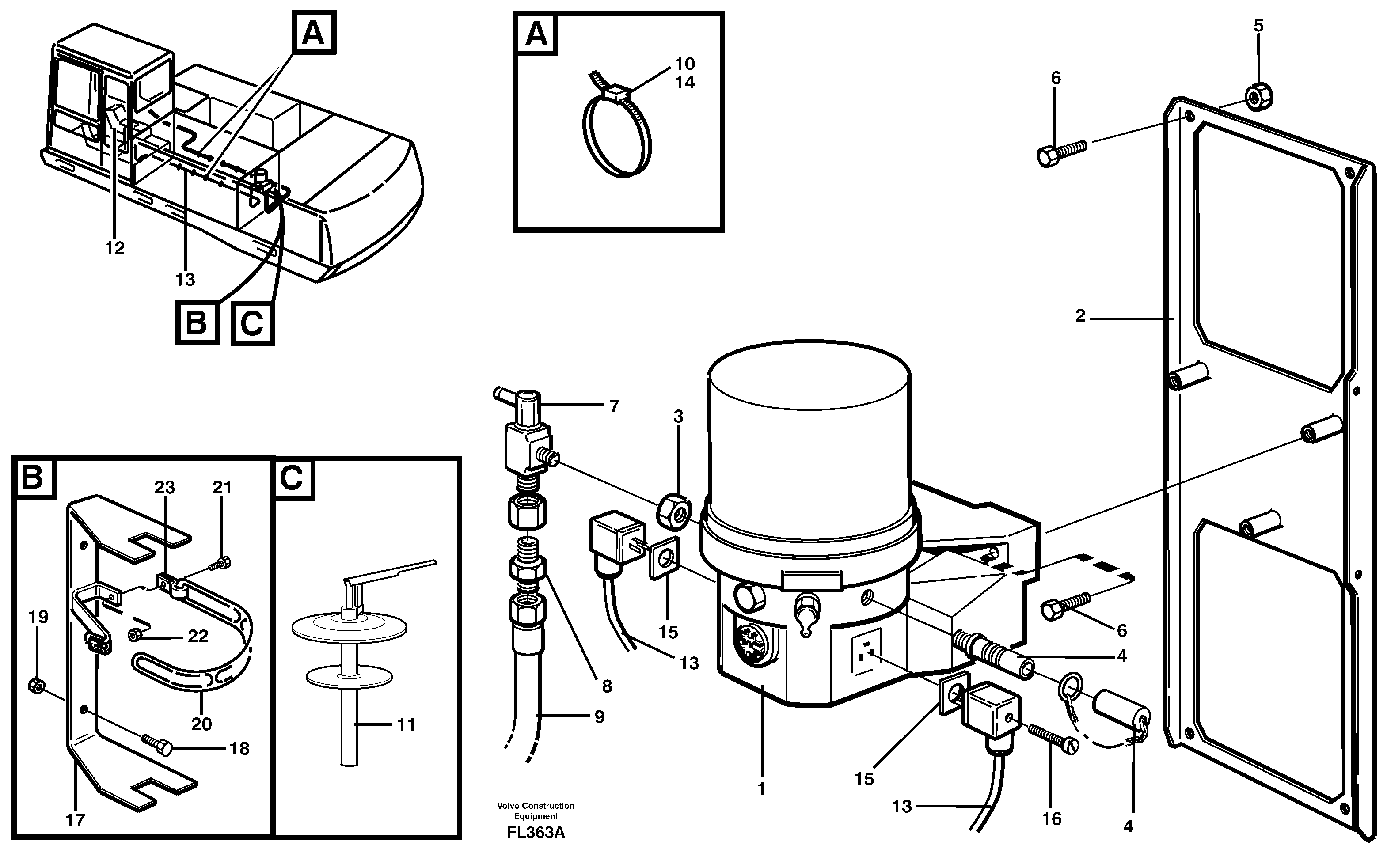 Схема запчастей Volvo EC450 - 34193 Automatic lubrication EC450 ?KERMAN ?KERMAN EC450 SER NO - 1781