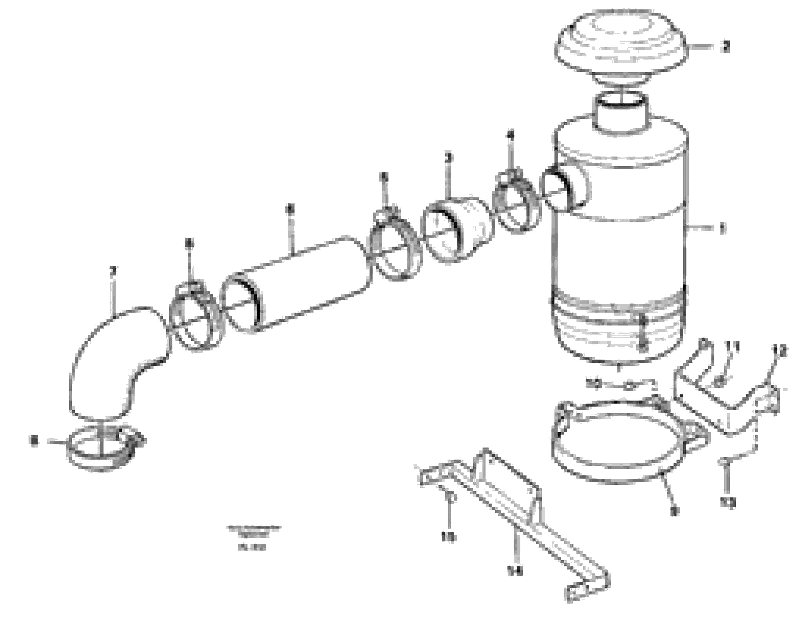 Схема запчастей Volvo EC450 - 35750 Oil bath filter EC450 ?KERMAN ?KERMAN EC450 SER NO - 1781