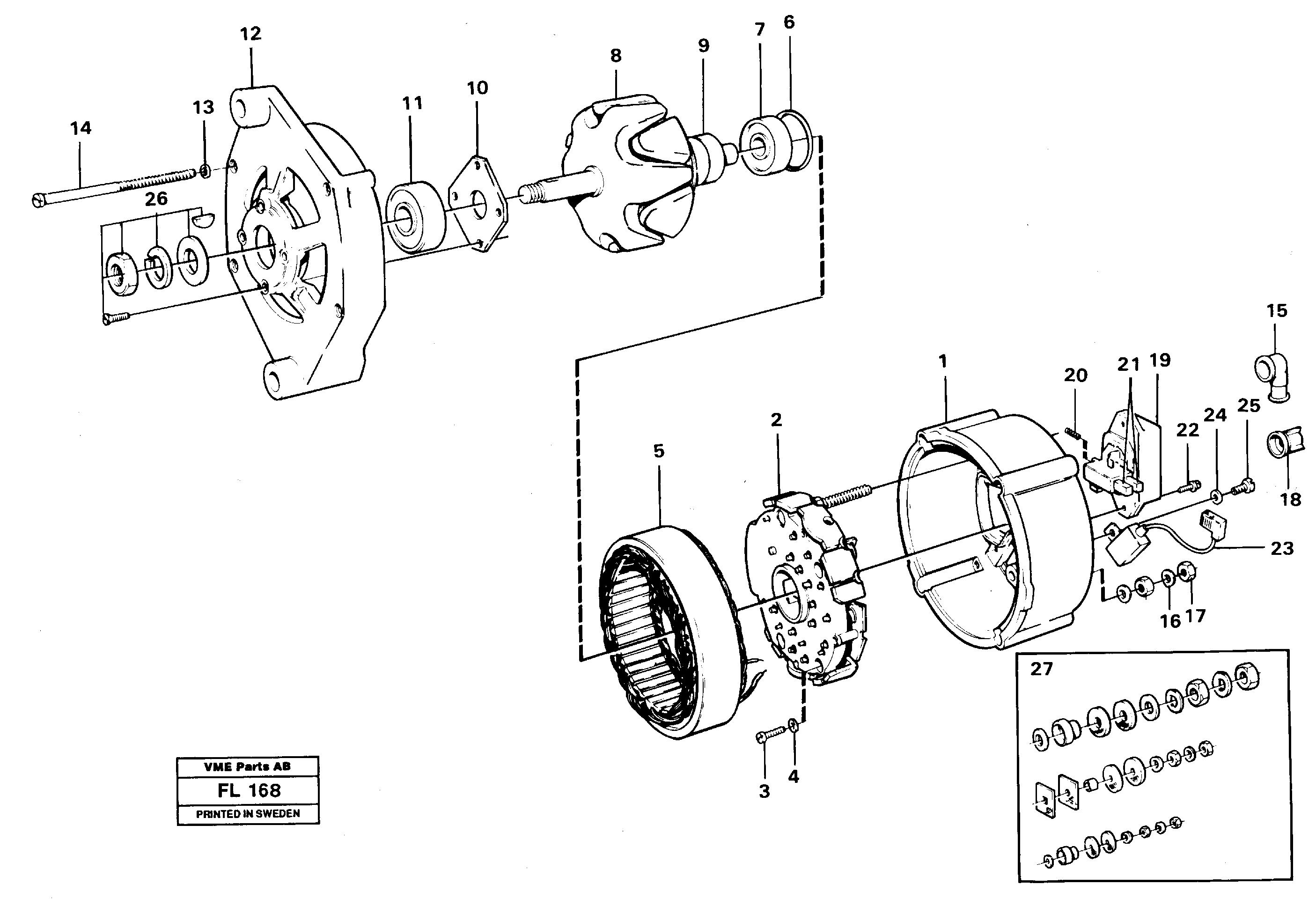 Схема запчастей Volvo EC450 - 35716 Alternator EC450 ?KERMAN ?KERMAN EC450 SER NO - 1781