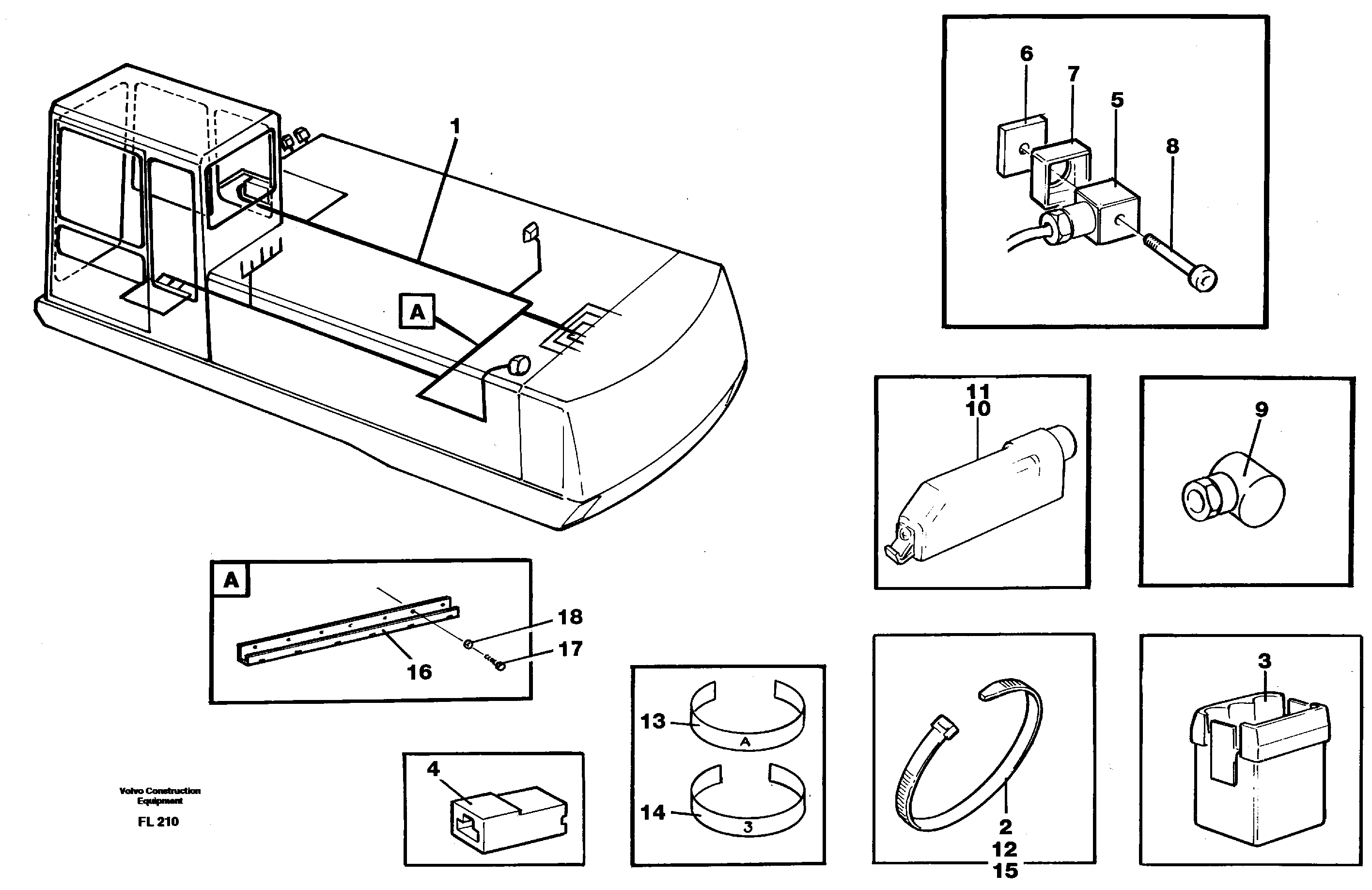 Схема запчастей Volvo EC450 - 49691 Cable harness, upper section EC450 ?KERMAN ?KERMAN EC450 SER NO - 1781