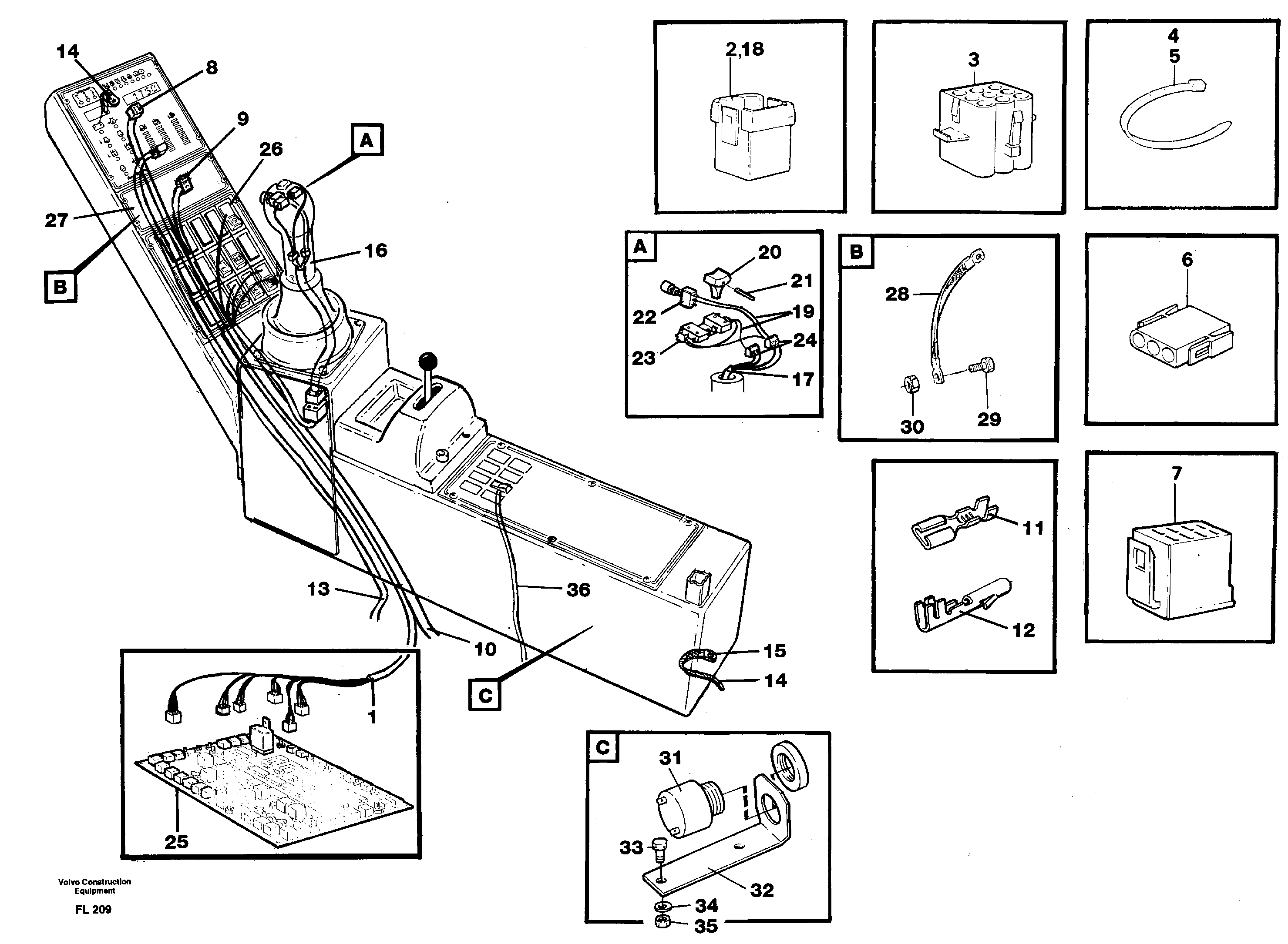 Схема запчастей Volvo EC450 - 49692 Cable harness, side panel, right EC450 ?KERMAN ?KERMAN EC450 SER NO - 1781