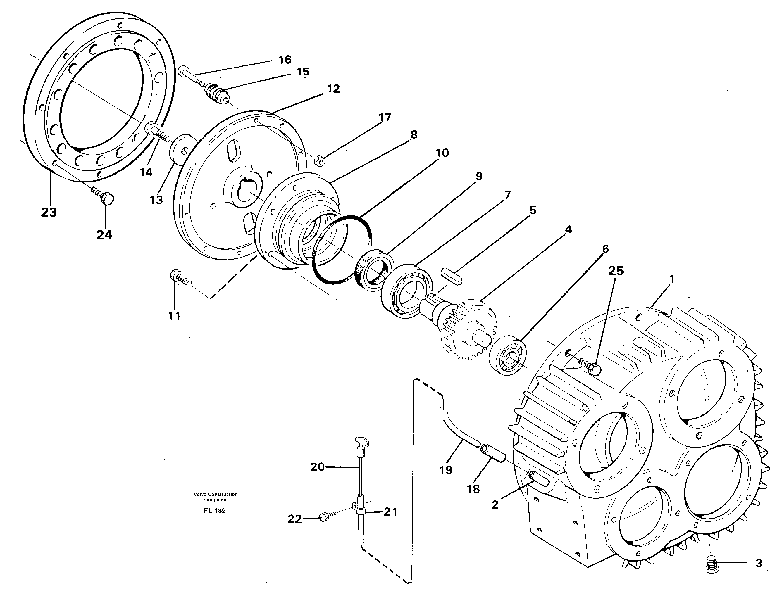 Схема запчастей Volvo EC450 - 8667 Pump gear box EC450 ?KERMAN ?KERMAN EC450 SER NO - 1781