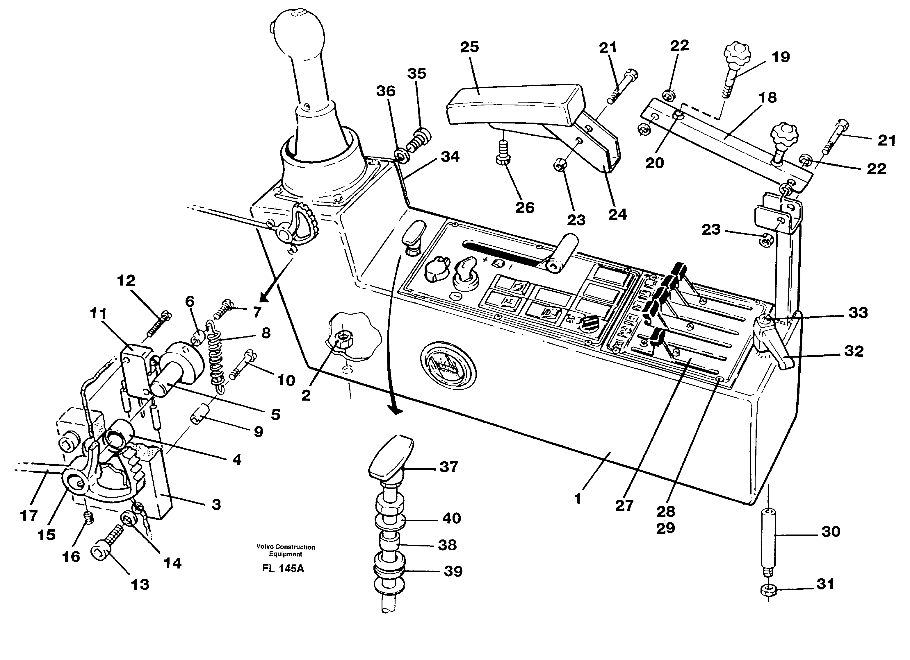 Схема запчастей Volvo EC450 - 34149 Side panel, left EC450 ?KERMAN ?KERMAN EC450 SER NO - 1781