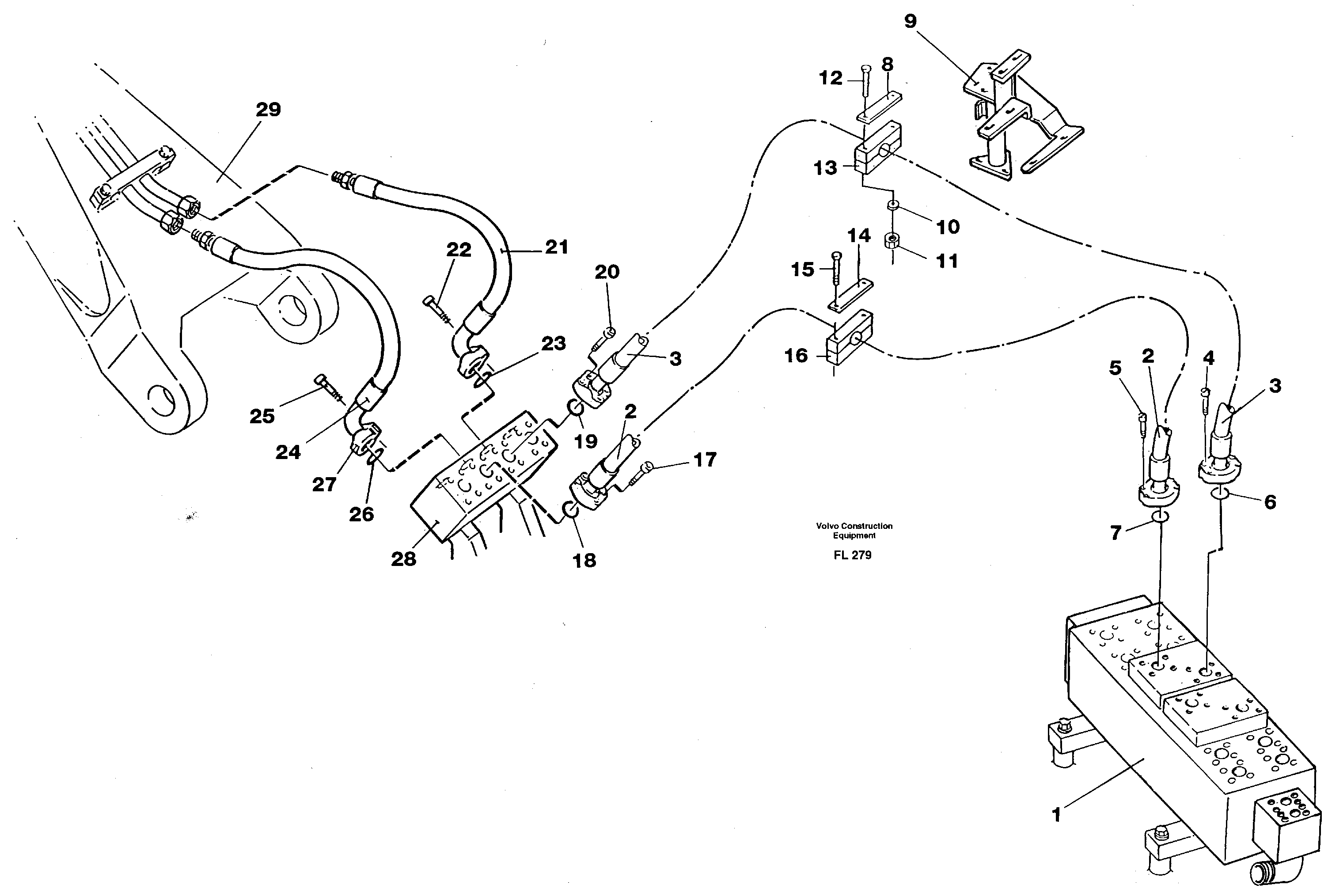 Схема запчастей Volvo EC450 - 24165 Hydraulic system, dipperarm EC450 ?KERMAN ?KERMAN EC450 SER NO - 1781