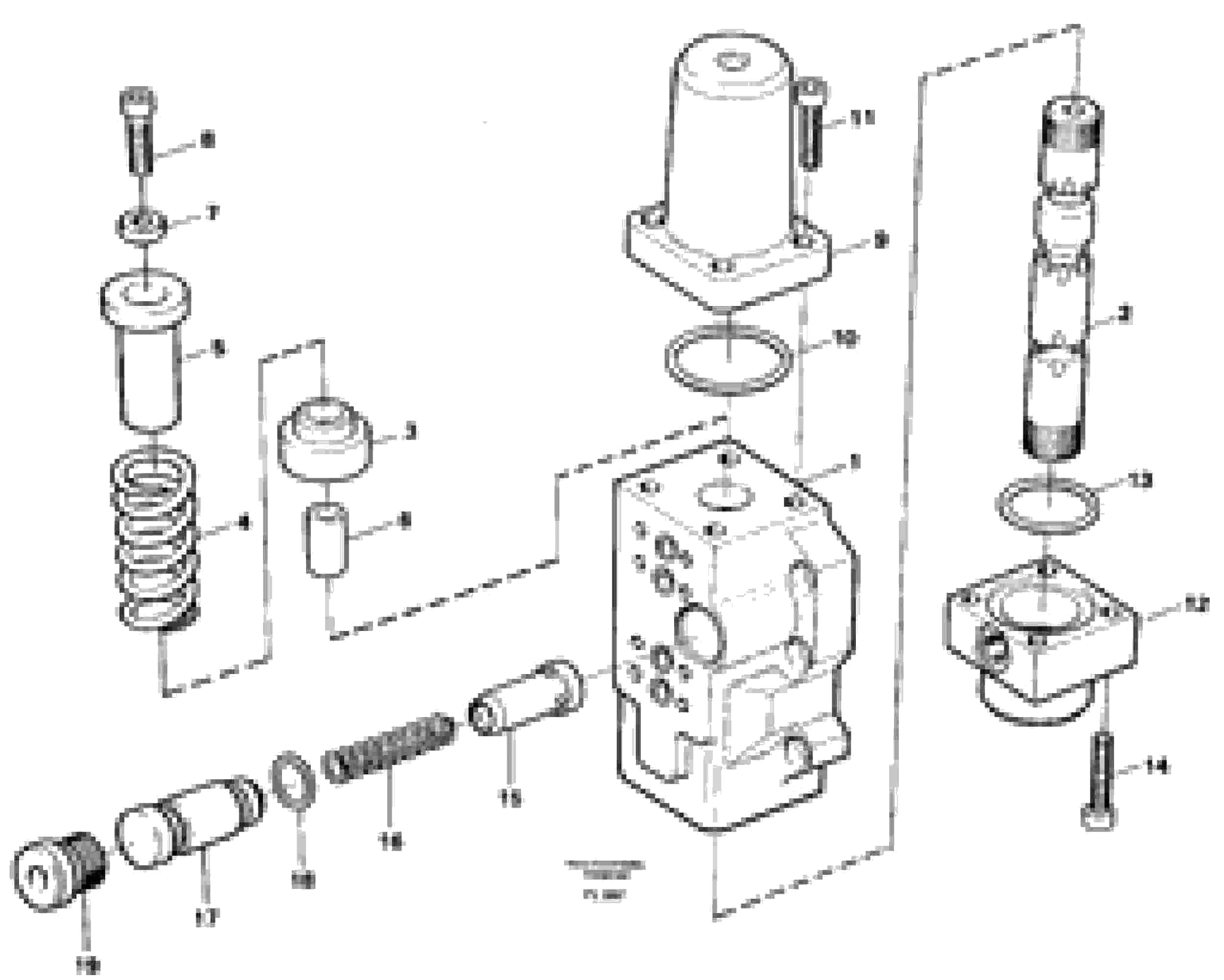 Схема запчастей Volvo EC450 - 4436 Fourway valve, transport primary and secondary EC450 ?KERMAN ?KERMAN EC450 SER NO - 1781