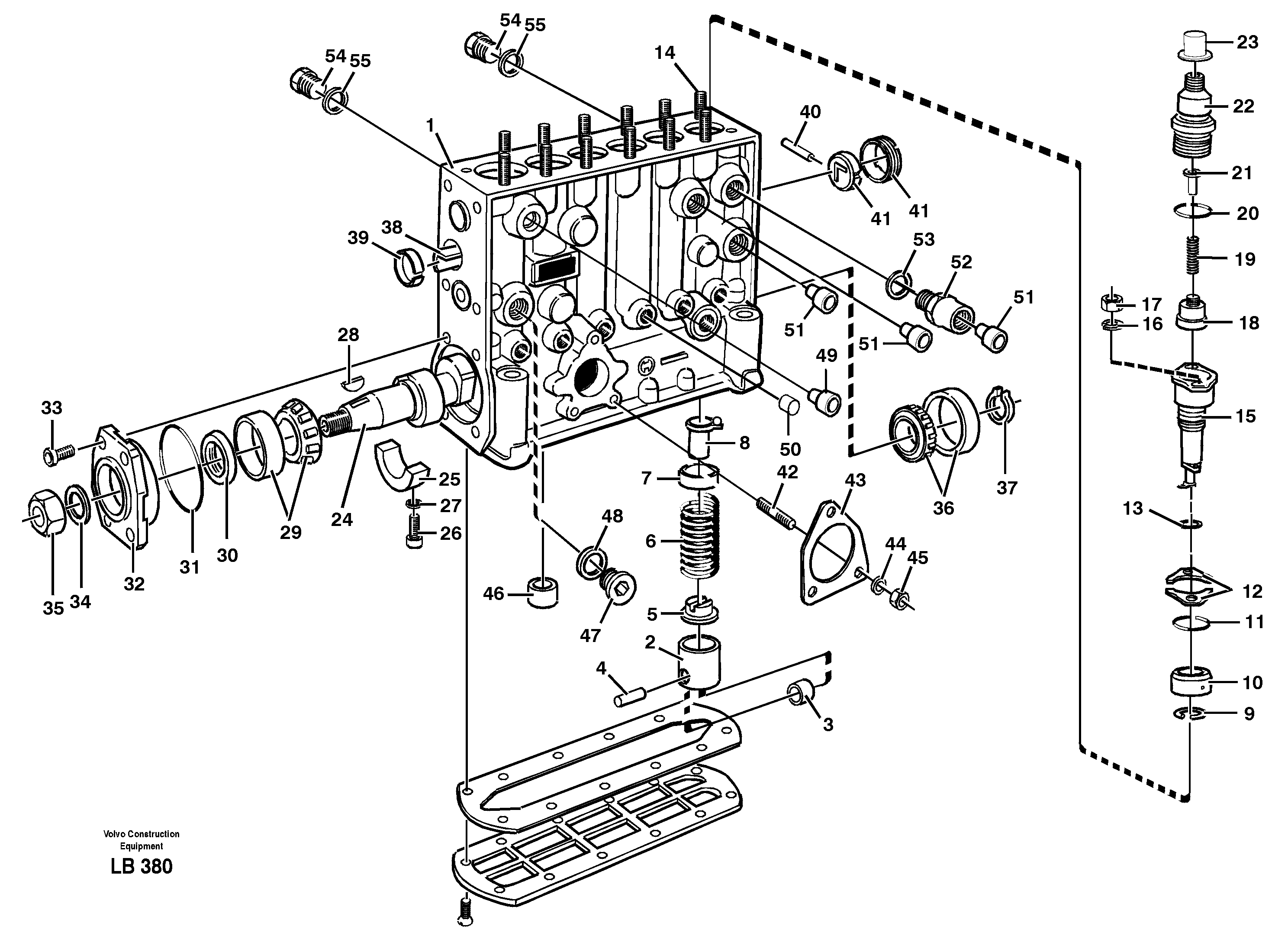 Схема запчастей Volvo EC450 - 86575 Насос EC450 SER NO 1782-1909