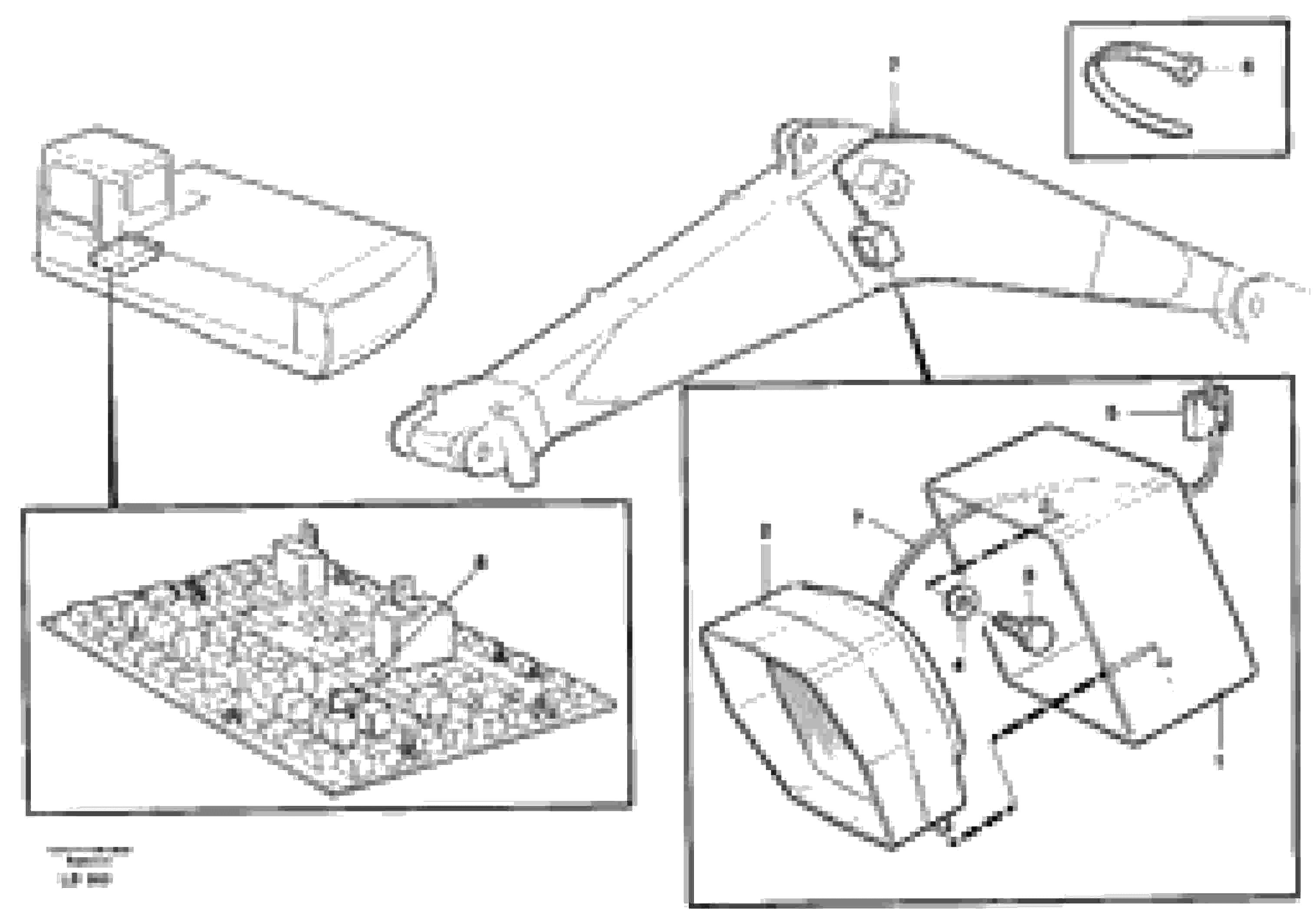 Схема запчастей Volvo EC450 - 58996 Working lamp on boom EC450 SER NO 1782-1909