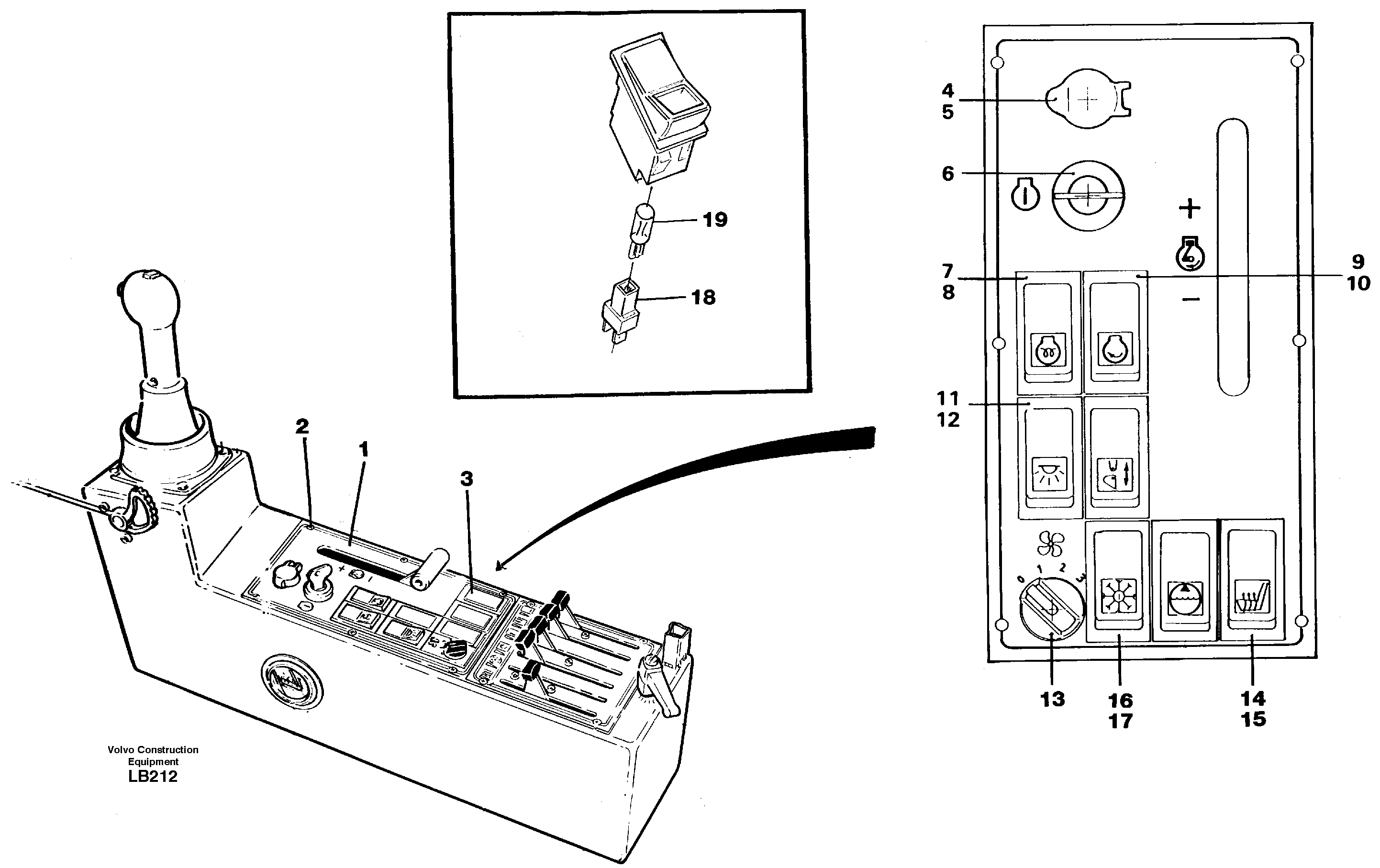 Схема запчастей Volvo EC450 - 105071 Engine control panel EC450 SER NO 1782-1909