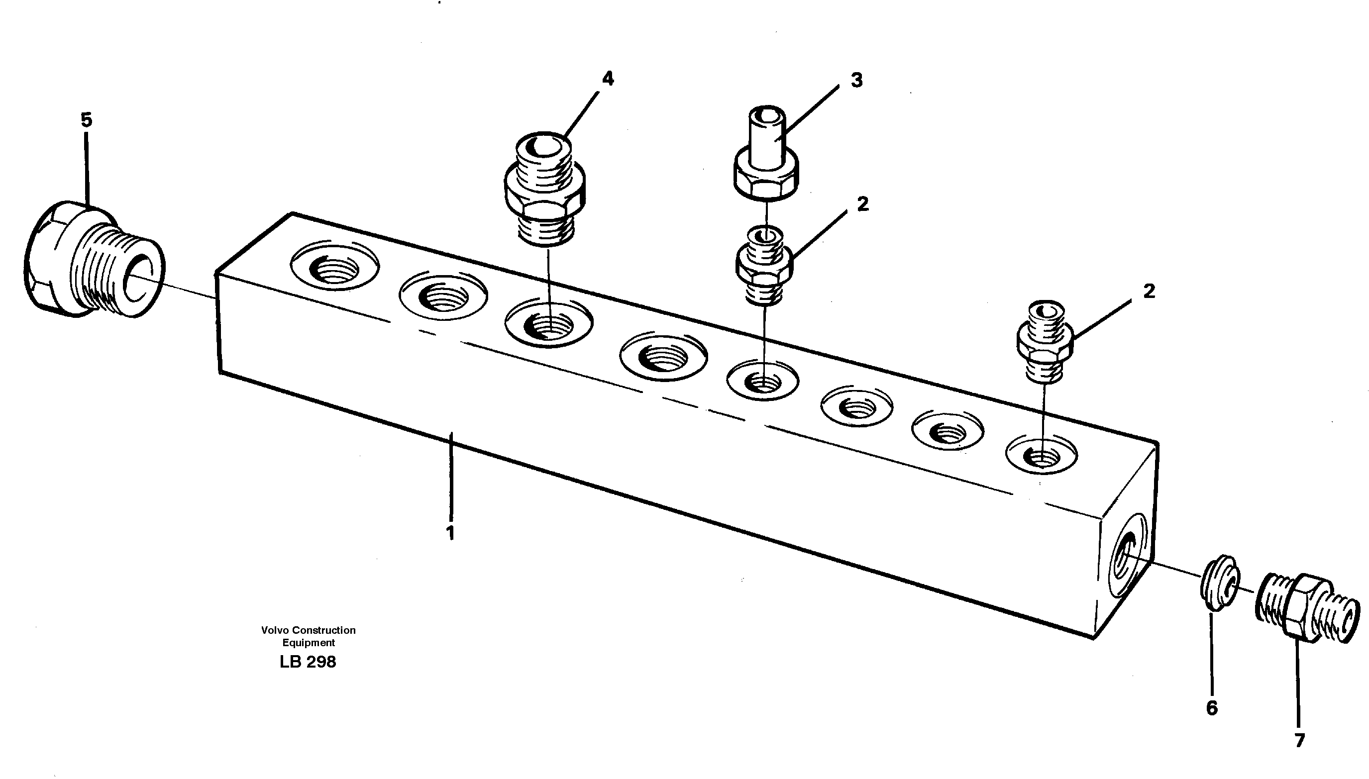 Схема запчастей Volvo EC450 - 43822 Connection board EC450 SER NO 1782-1909
