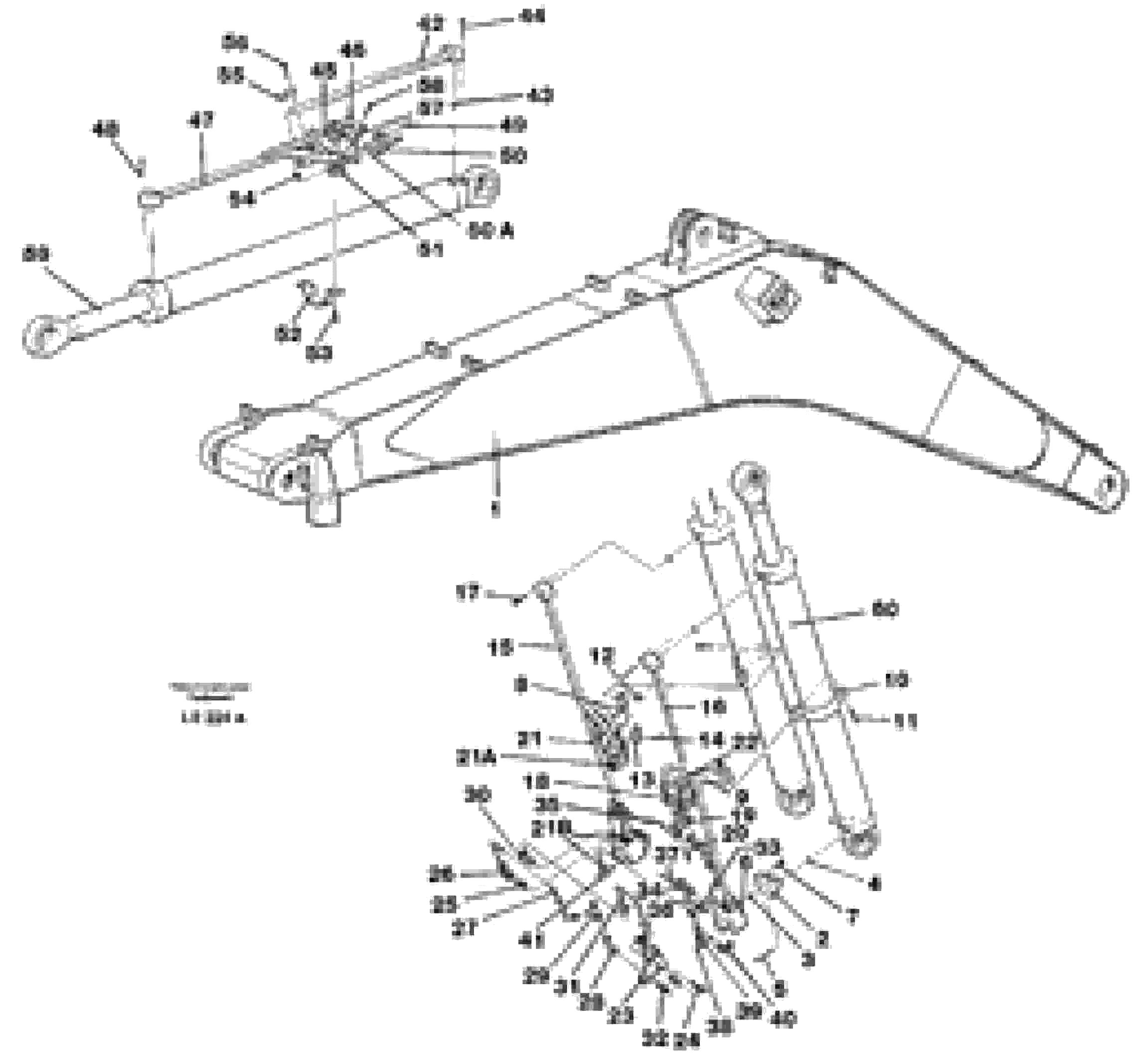 Схема запчастей Volvo EC450 - 68722 Cylinder hydraulics, backhoe boom EC450 SER NO 1782-1909