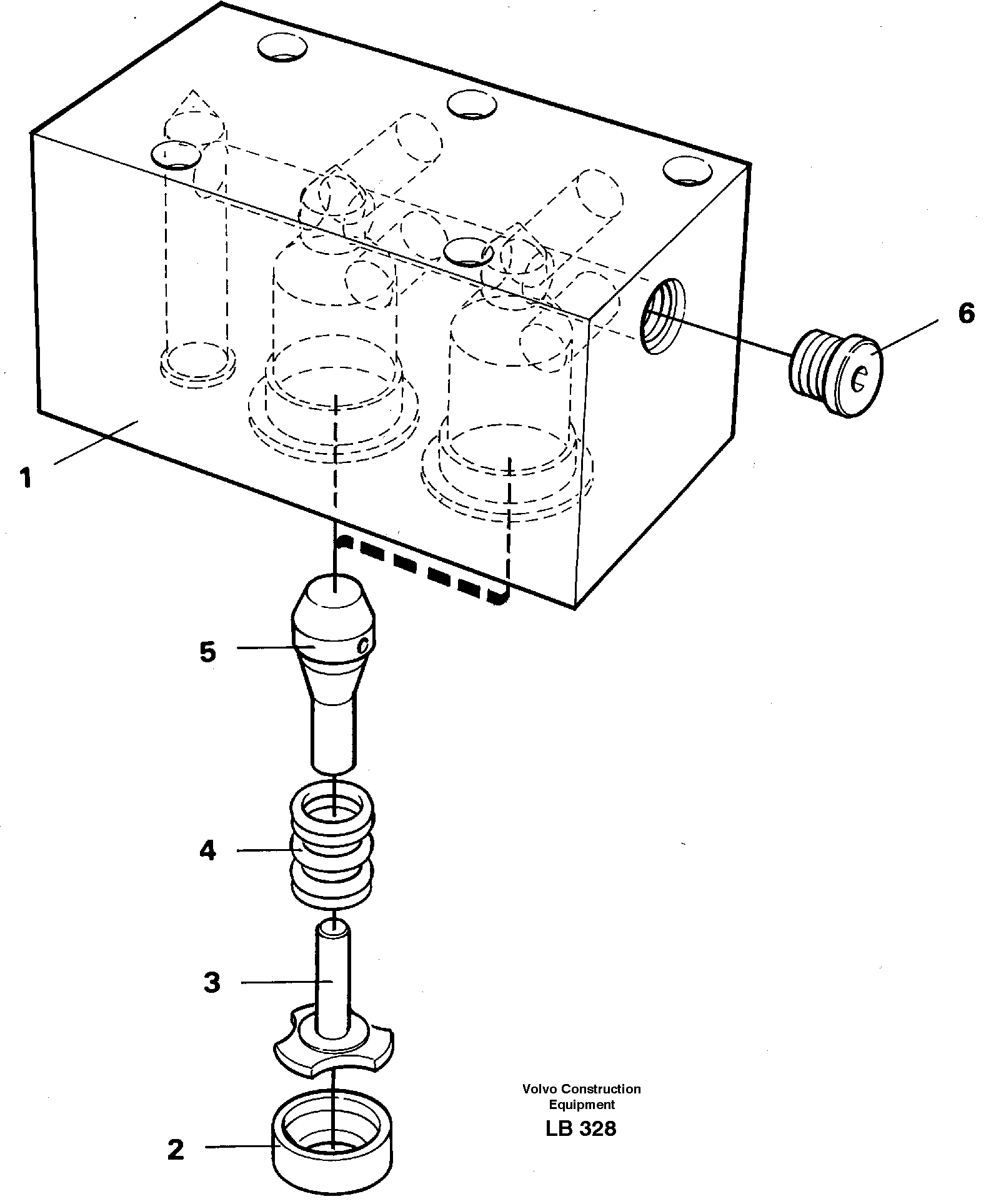 Схема запчастей Volvo EC450 - 22451 Anticavitation valve EC450 SER NO 1782-1909