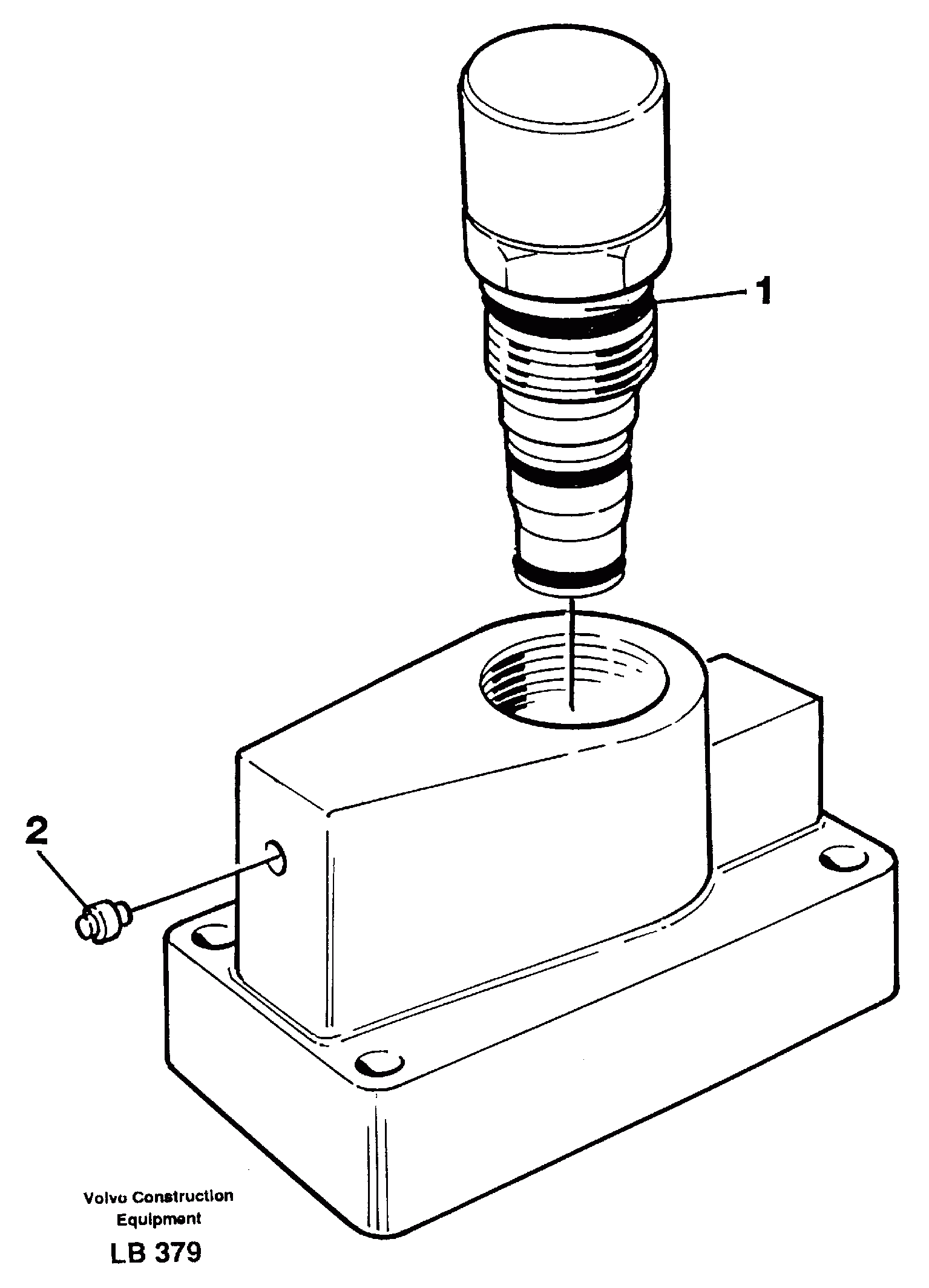 Схема запчастей Volvo EC450 - 33763 Pressure limiting valve, slewing EC450 SER NO 1782-1909