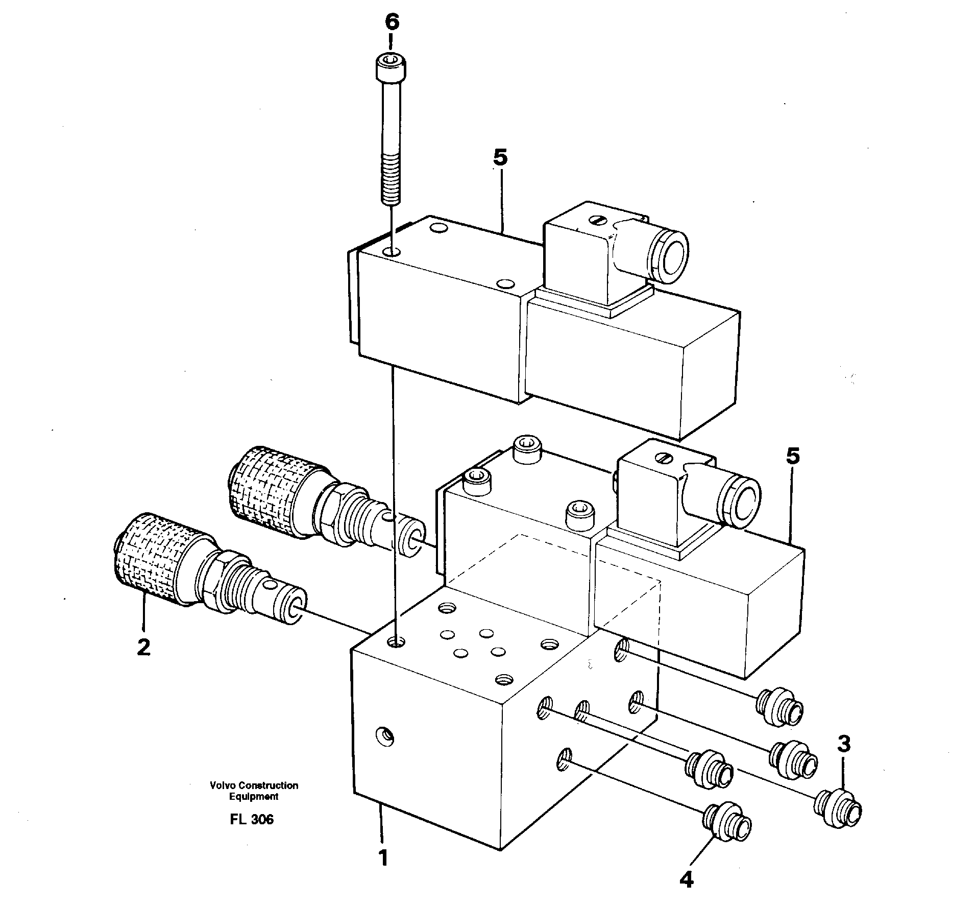 Схема запчастей Volvo EC450 - 33344 Control block for end position damp EC450 ?KERMAN ?KERMAN EC450 SER NO - 1781