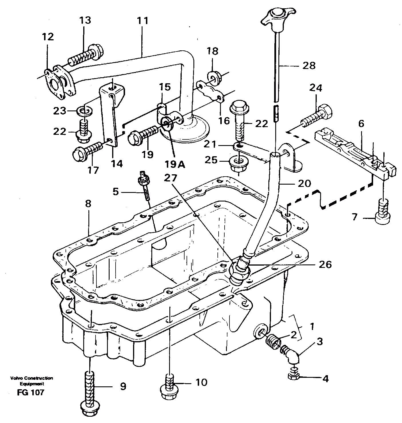 Схема запчастей Volvo EW130C - 84096 Oil sump EW130C ?KERMAN ?KERMAN EW130C SER NO - 583