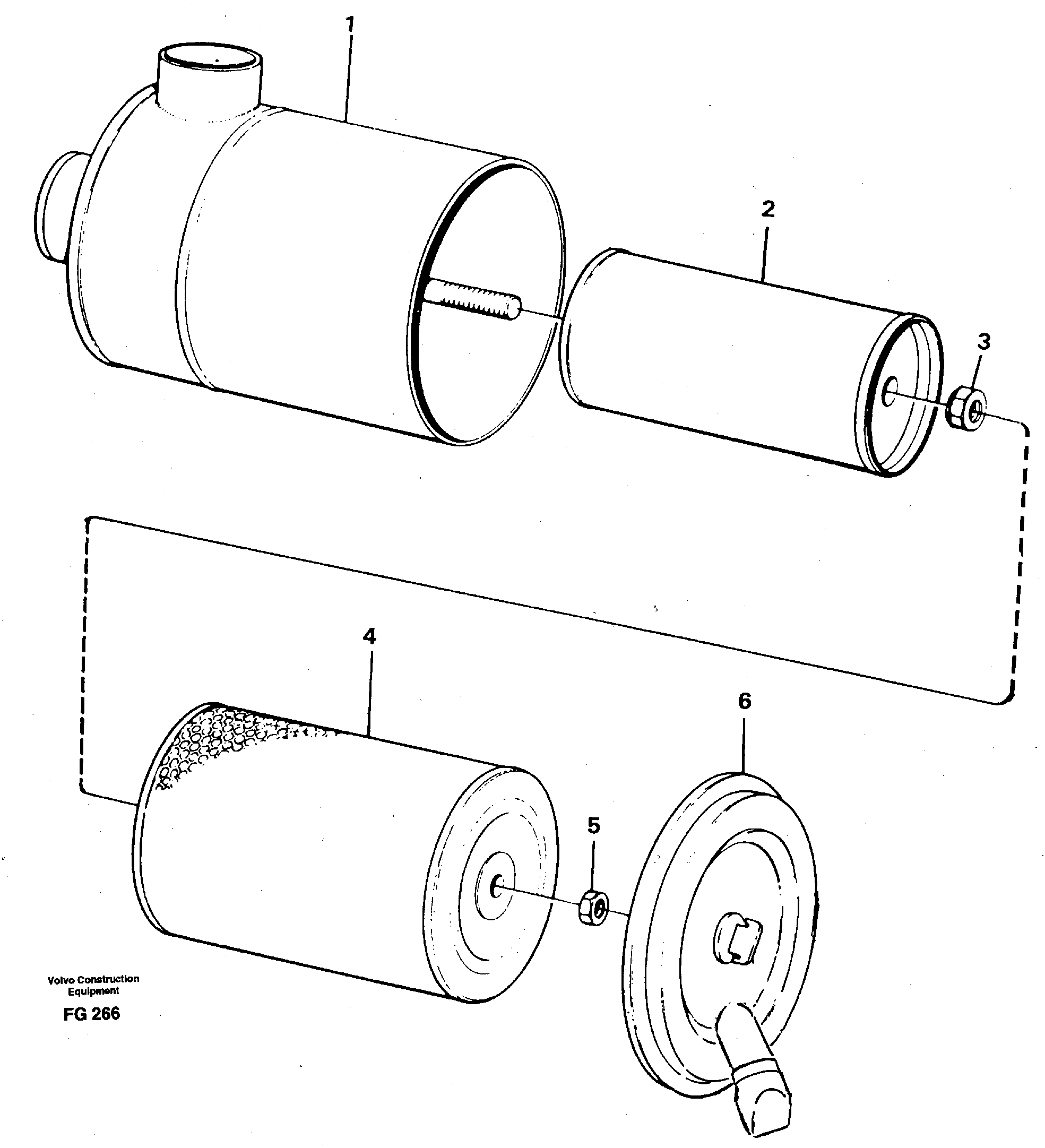 Схема запчастей Volvo EW130C - 30380 Фильтр воздушный EW130C ?KERMAN ?KERMAN EW130C SER NO - 583