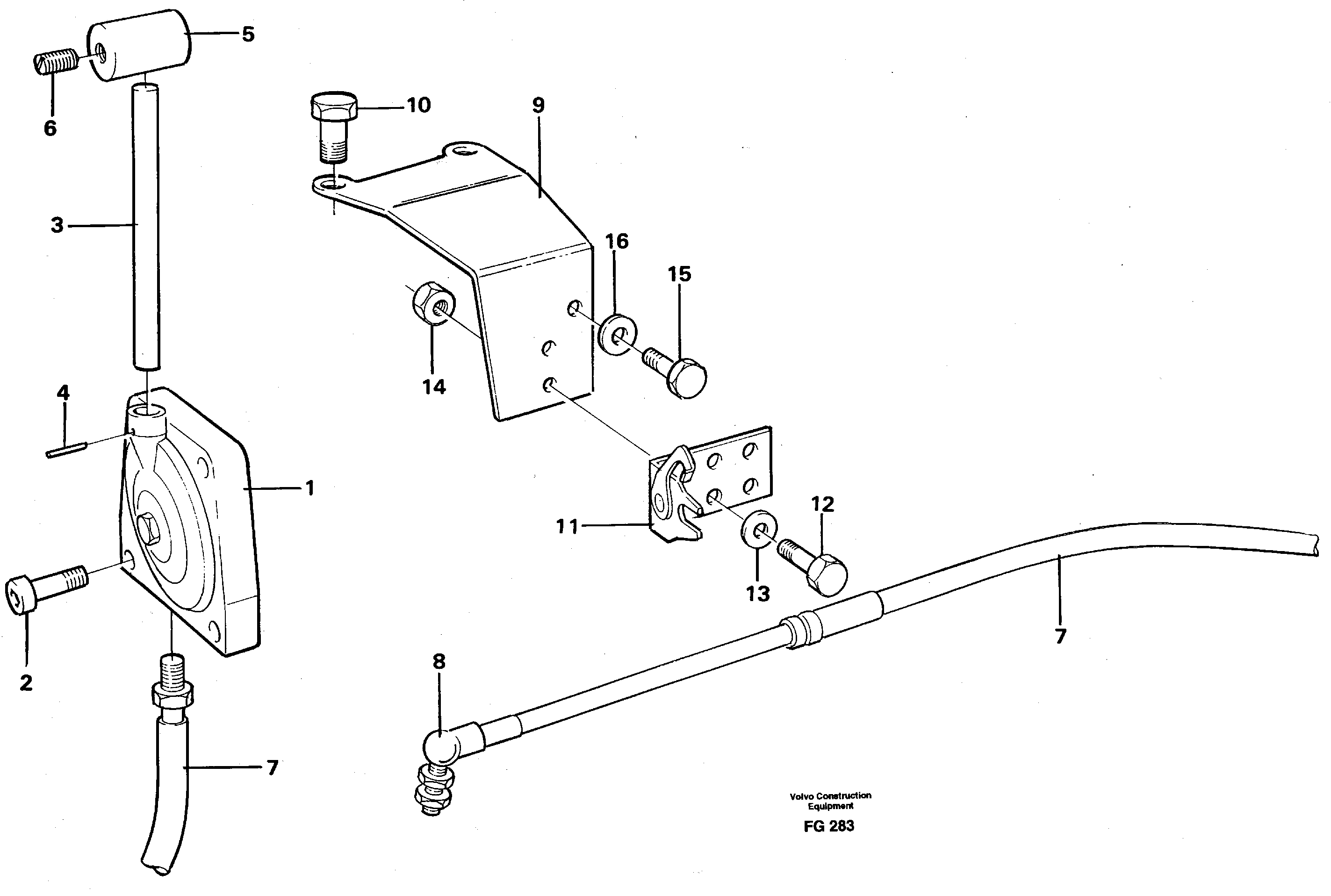 Схема запчастей Volvo EW130C - 4569 Throttle control EW130C ?KERMAN ?KERMAN EW130C SER NO - 583