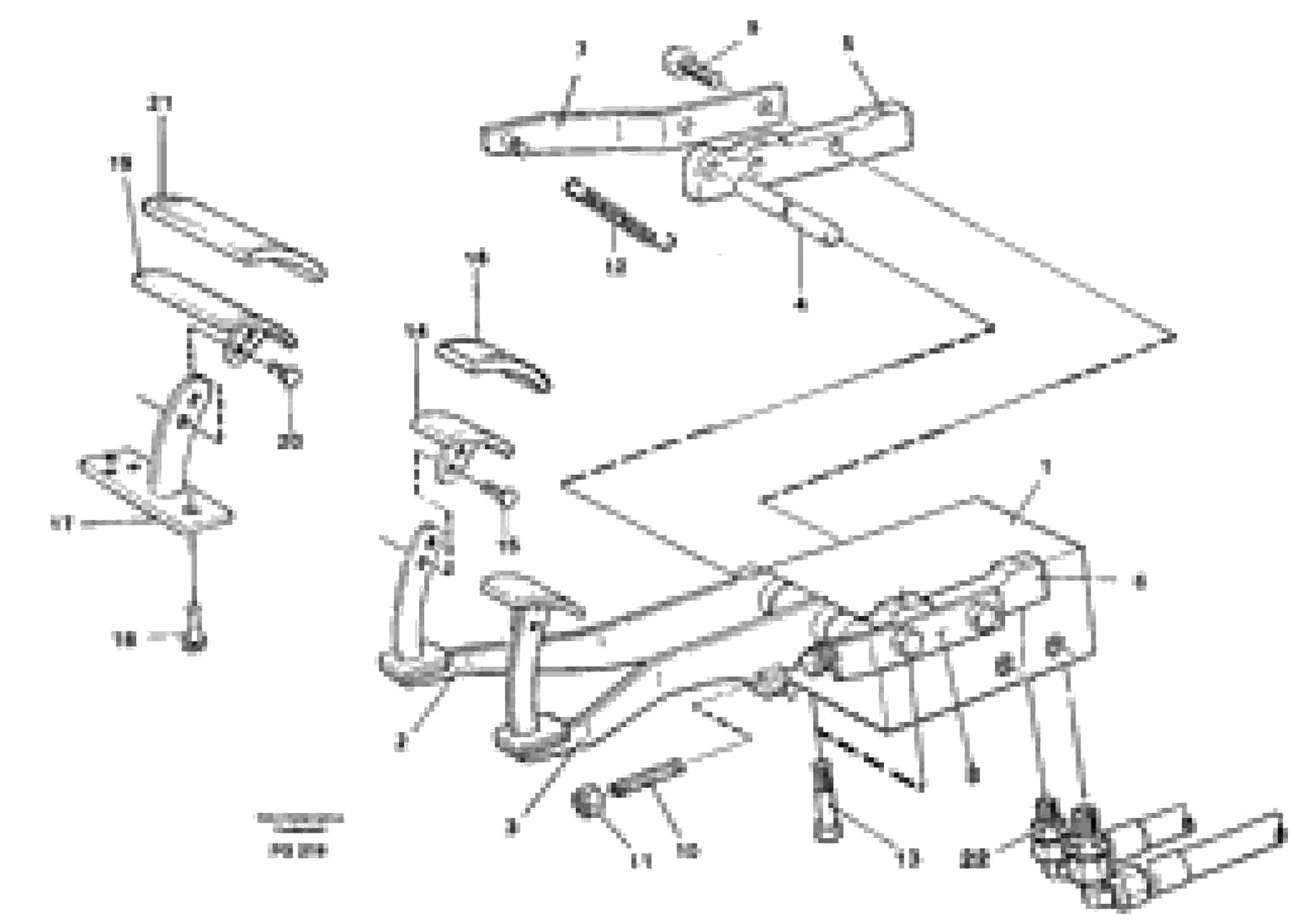 Схема запчастей Volvo EW130C - 4945 Pedal valve and foot rest EW130C ?KERMAN ?KERMAN EW130C SER NO - 583