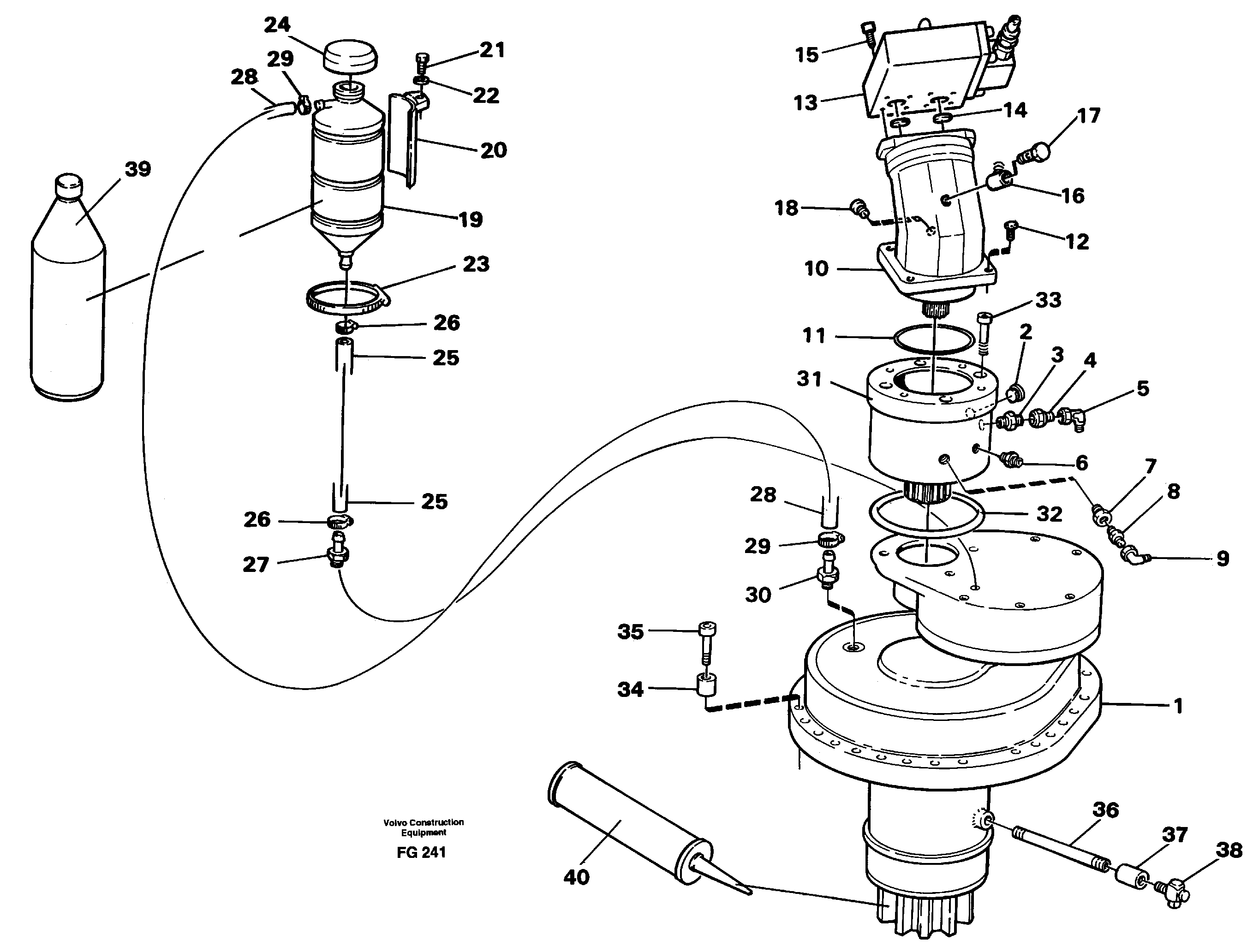 Схема запчастей Volvo EW130C - 68431 Slewing gear box with fitting parts EW130C ?KERMAN ?KERMAN EW130C SER NO - 583