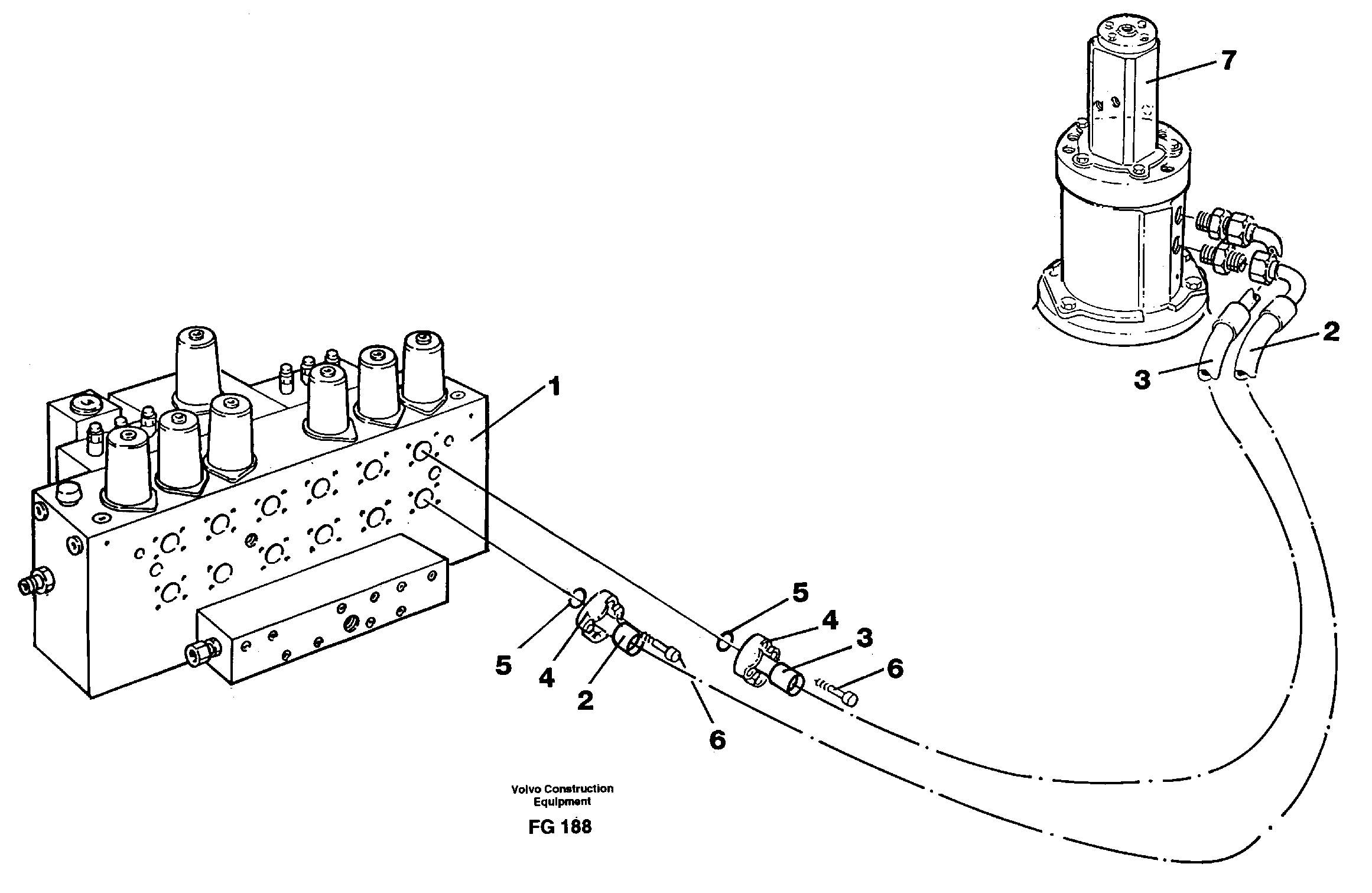 Схема запчастей Volvo EW130C - 90122 Hydraulic system, travel EW130C ?KERMAN ?KERMAN EW130C SER NO - 583