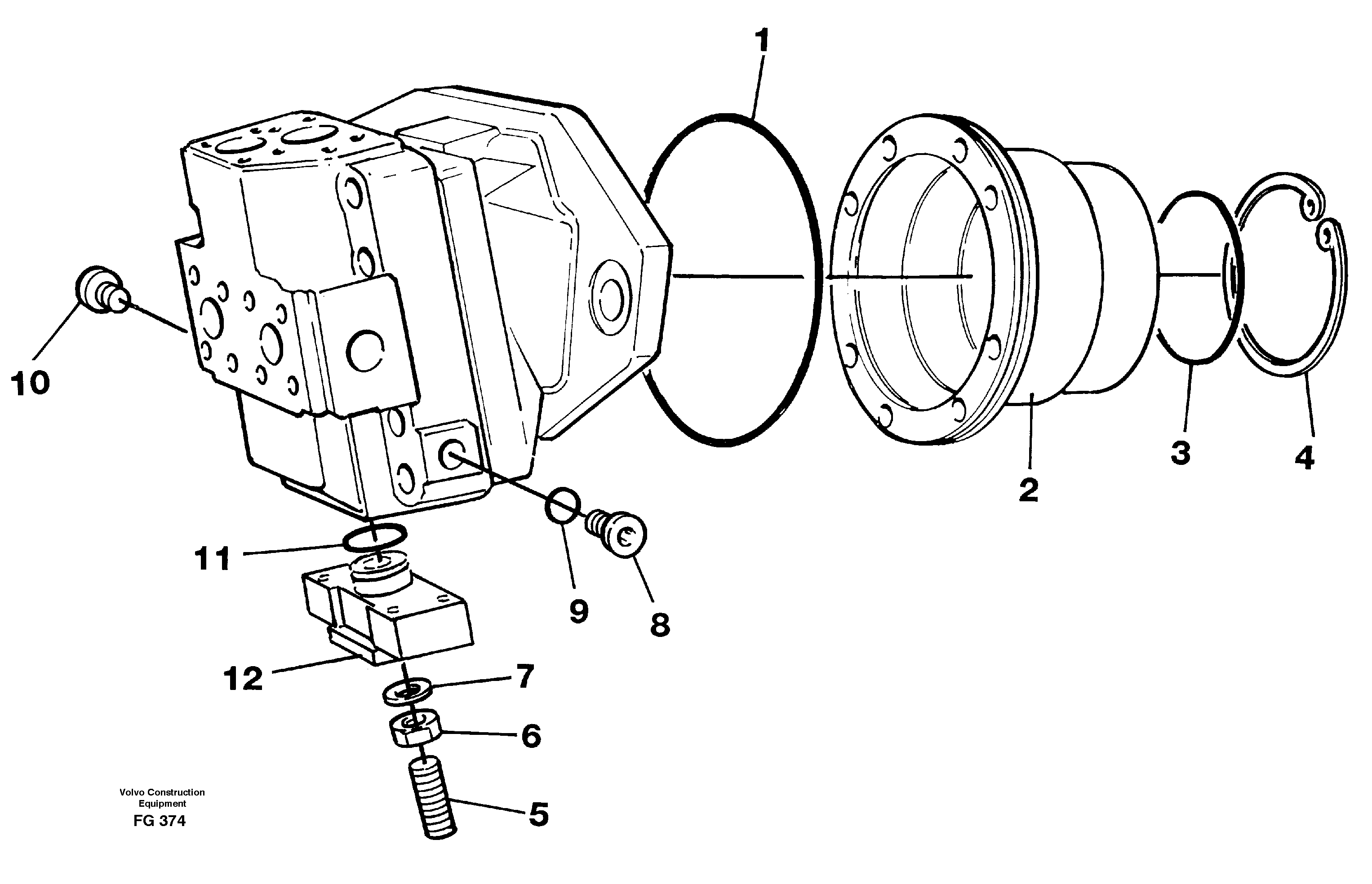 Схема запчастей Volvo EW130C - 16529 Hydraulic motor, travel EW130C ?KERMAN ?KERMAN EW130C SER NO - 583