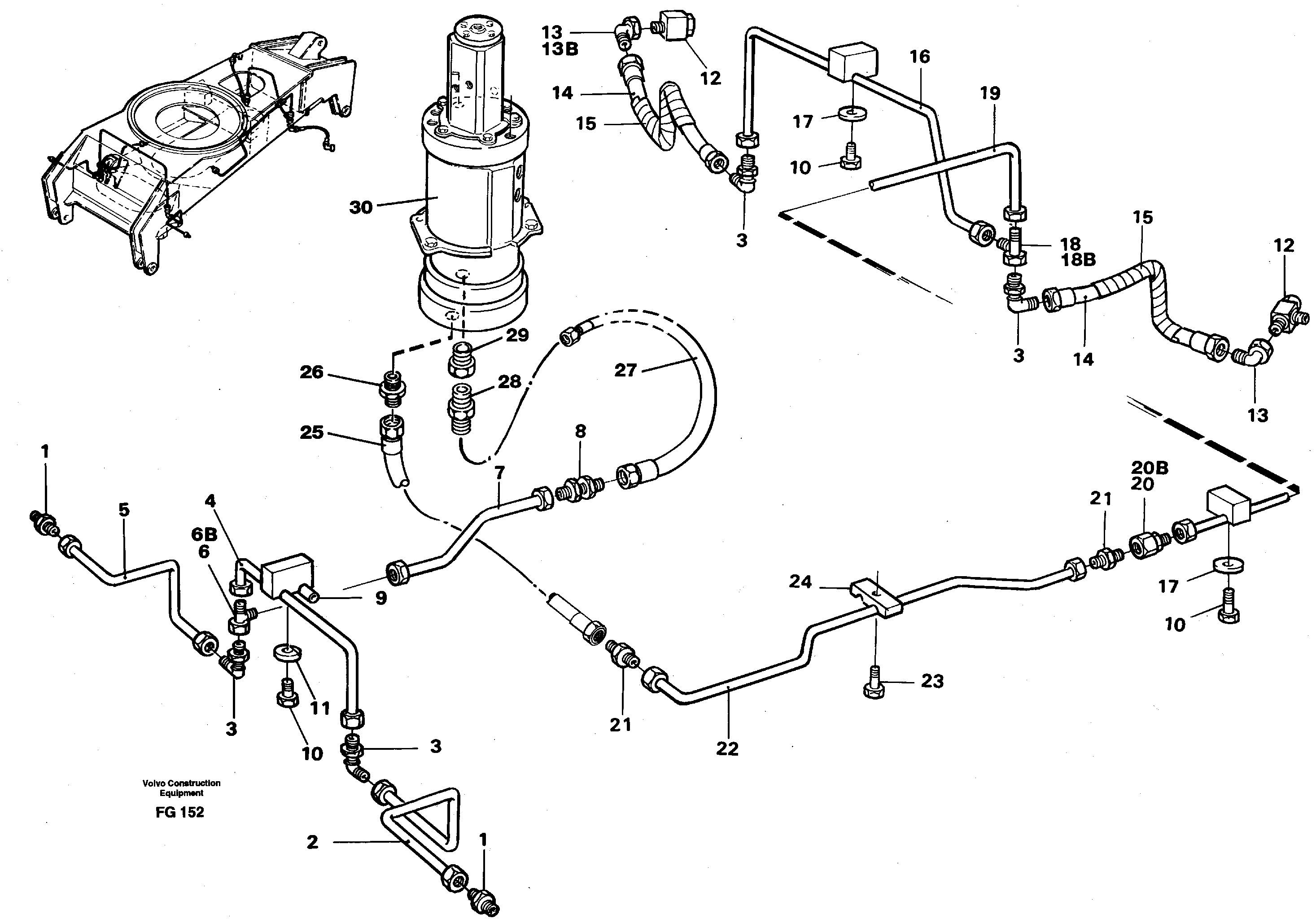 Схема запчастей Volvo EW130C - 4407 Brakesystem, undercarrige EW130C ?KERMAN ?KERMAN EW130C SER NO - 583