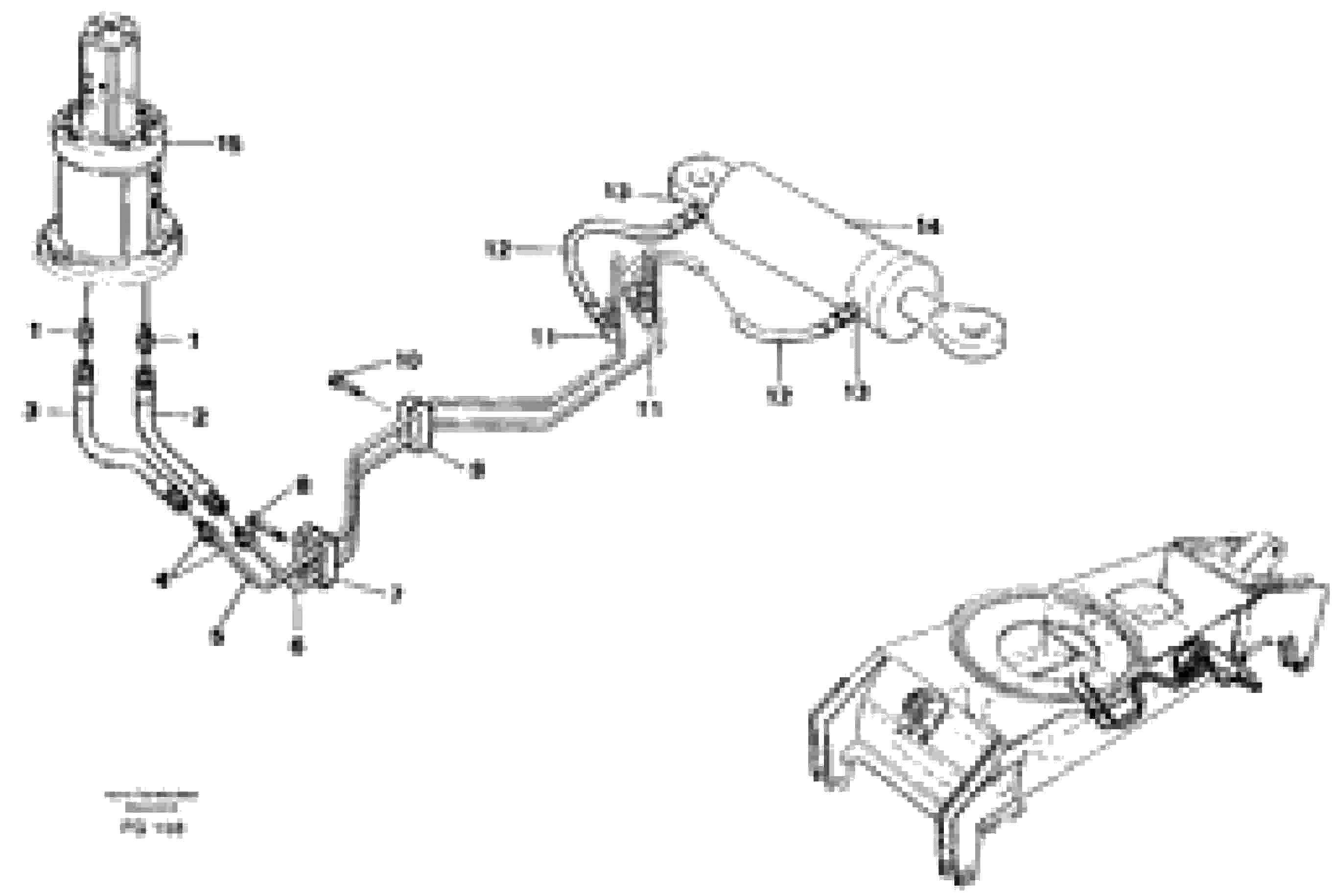 Схема запчастей Volvo EW130C - 4414 Steering system, undercarriage EW130C ?KERMAN ?KERMAN EW130C SER NO - 583