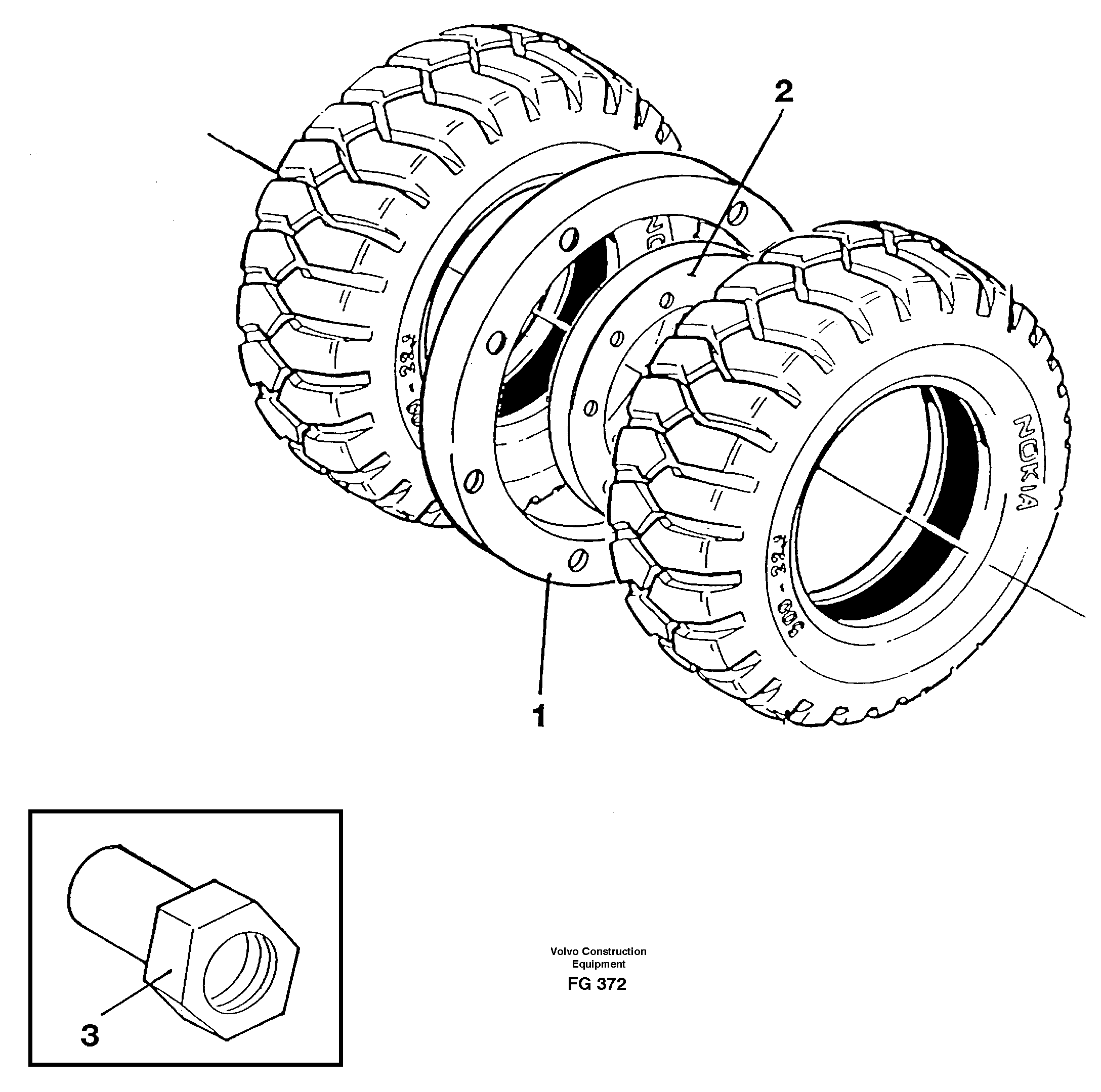 Схема запчастей Volvo EW130C - 31335 Stone guard ring EW130C ?KERMAN ?KERMAN EW130C SER NO - 583