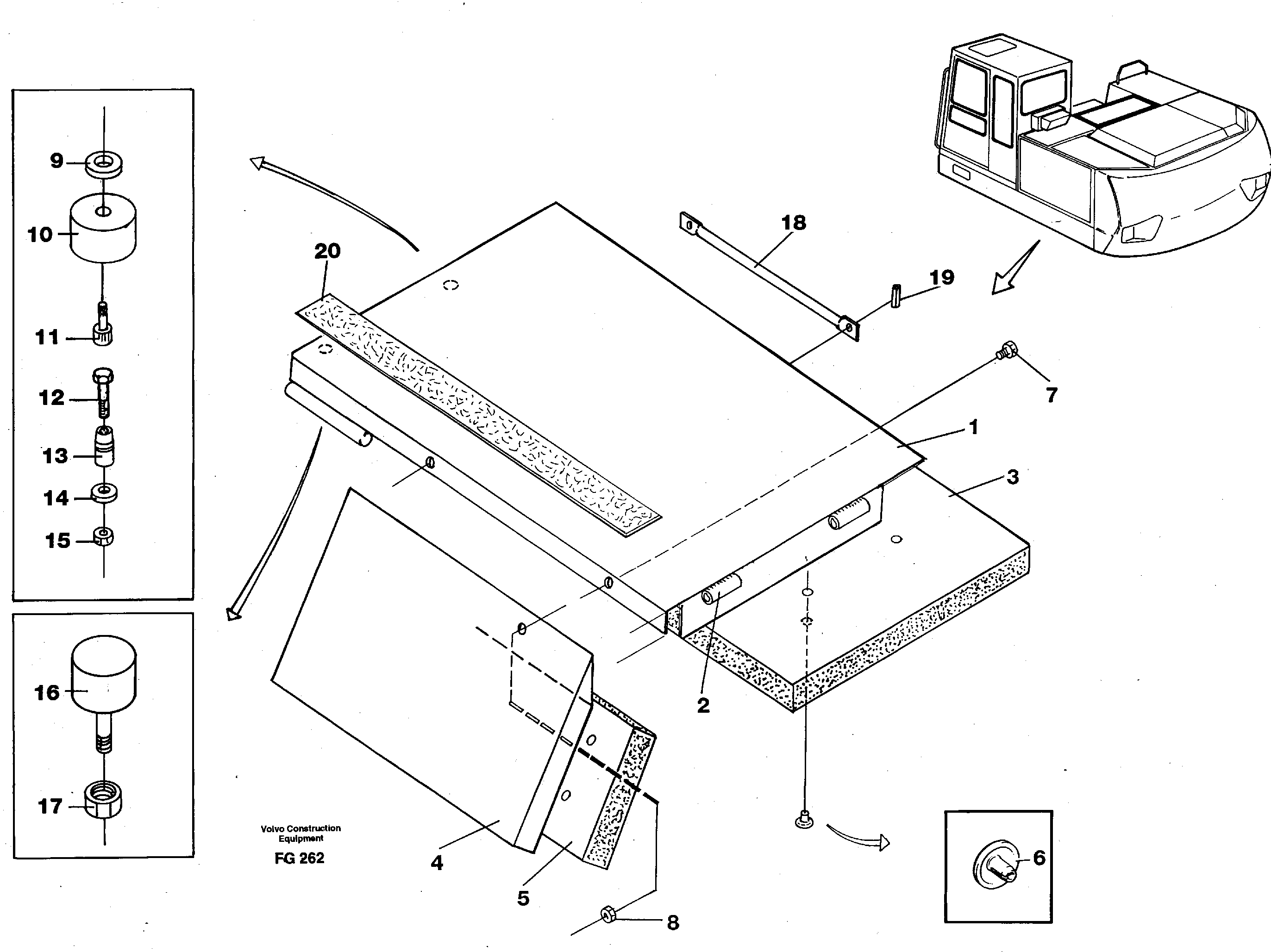 Схема запчастей Volvo EW130C - 31339 Hatch, valve housing, front EW130C ?KERMAN ?KERMAN EW130C SER NO - 583