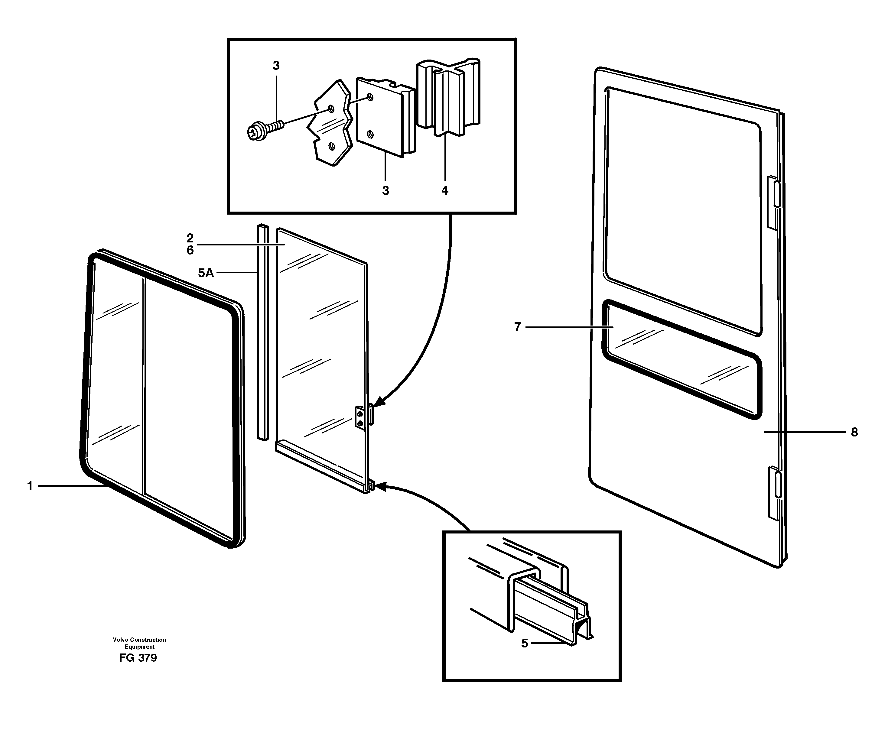 Схема запчастей Volvo EW130C - 31346 Sliding window EW130C ?KERMAN ?KERMAN EW130C SER NO - 583