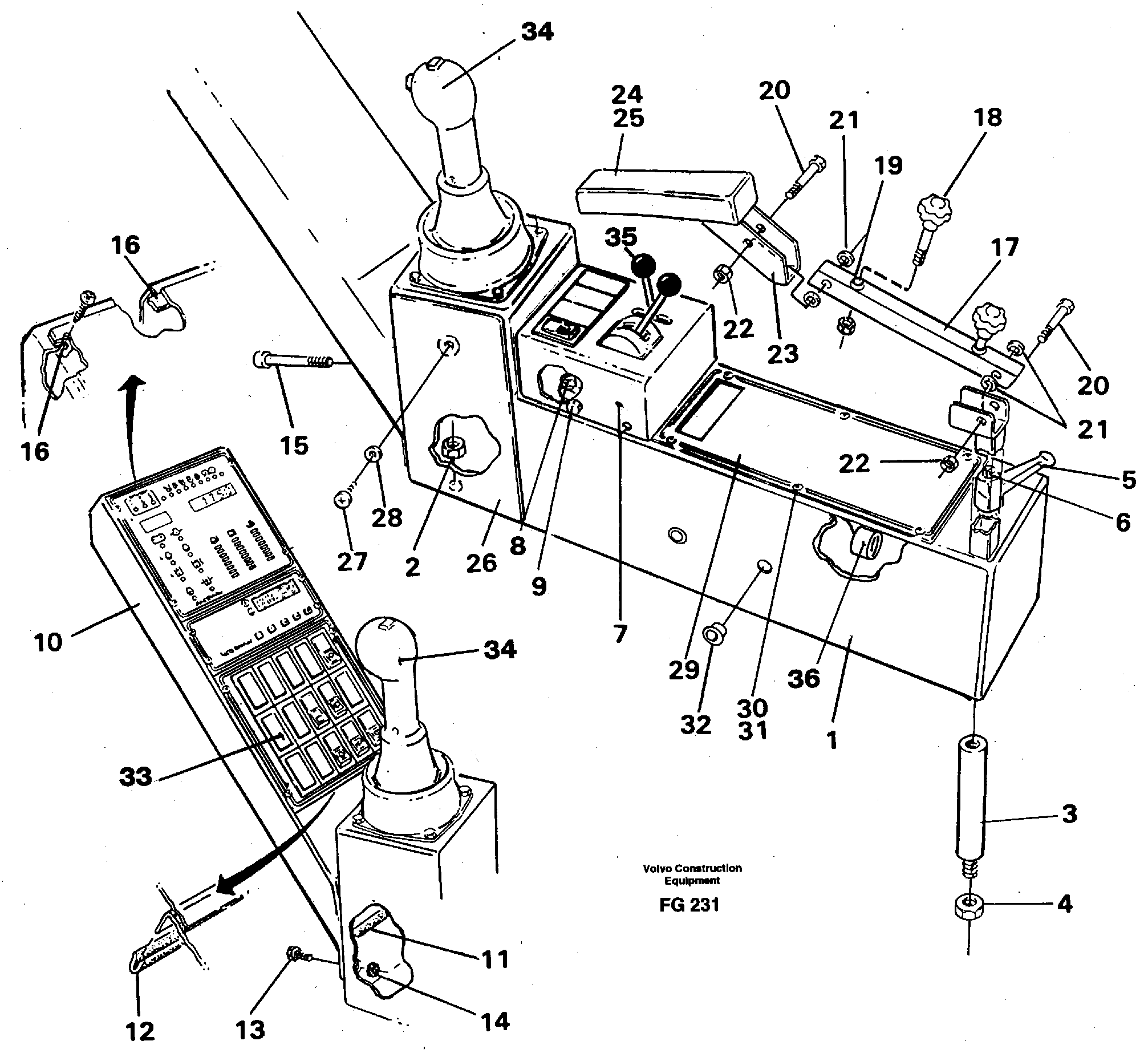 Схема запчастей Volvo EW130C - 31353 Side panel right EW130C ?KERMAN ?KERMAN EW130C SER NO - 583