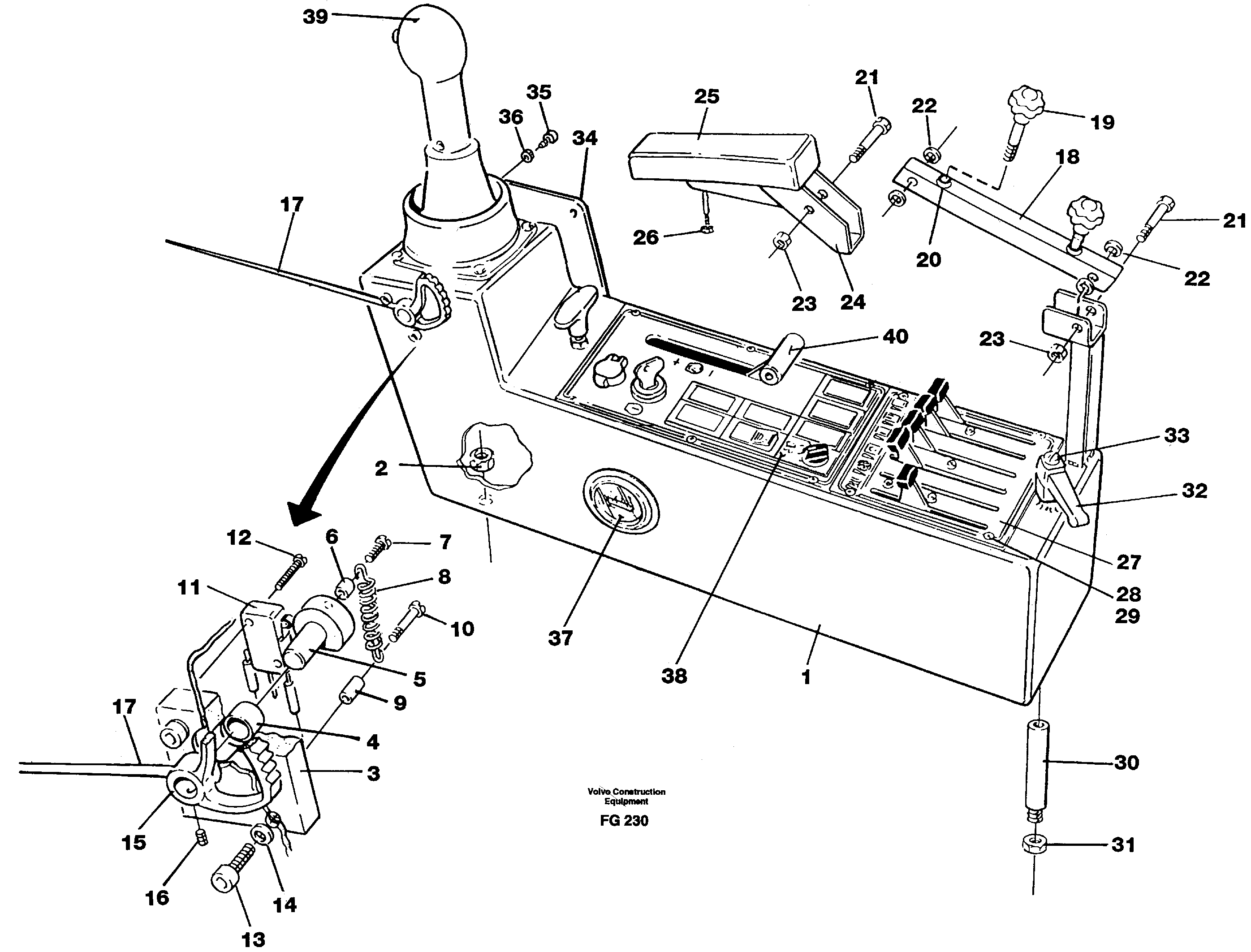 Схема запчастей Volvo EW130C - 38720 Side panel, left EW130C ?KERMAN ?KERMAN EW130C SER NO - 583