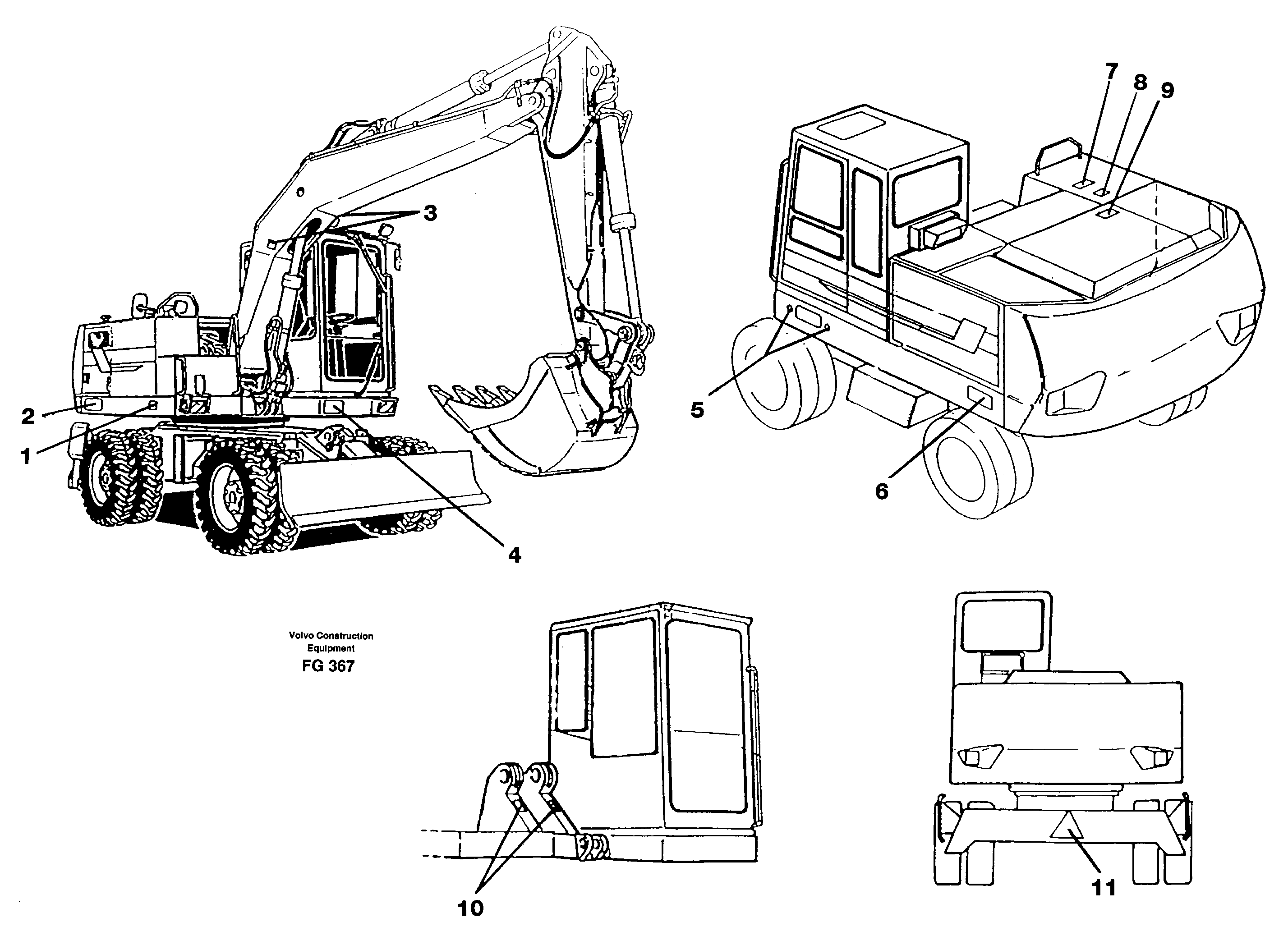 Схема запчастей Volvo EW130C - 31357 Sign plates and transfer,outer location EW130C ?KERMAN ?KERMAN EW130C SER NO - 583