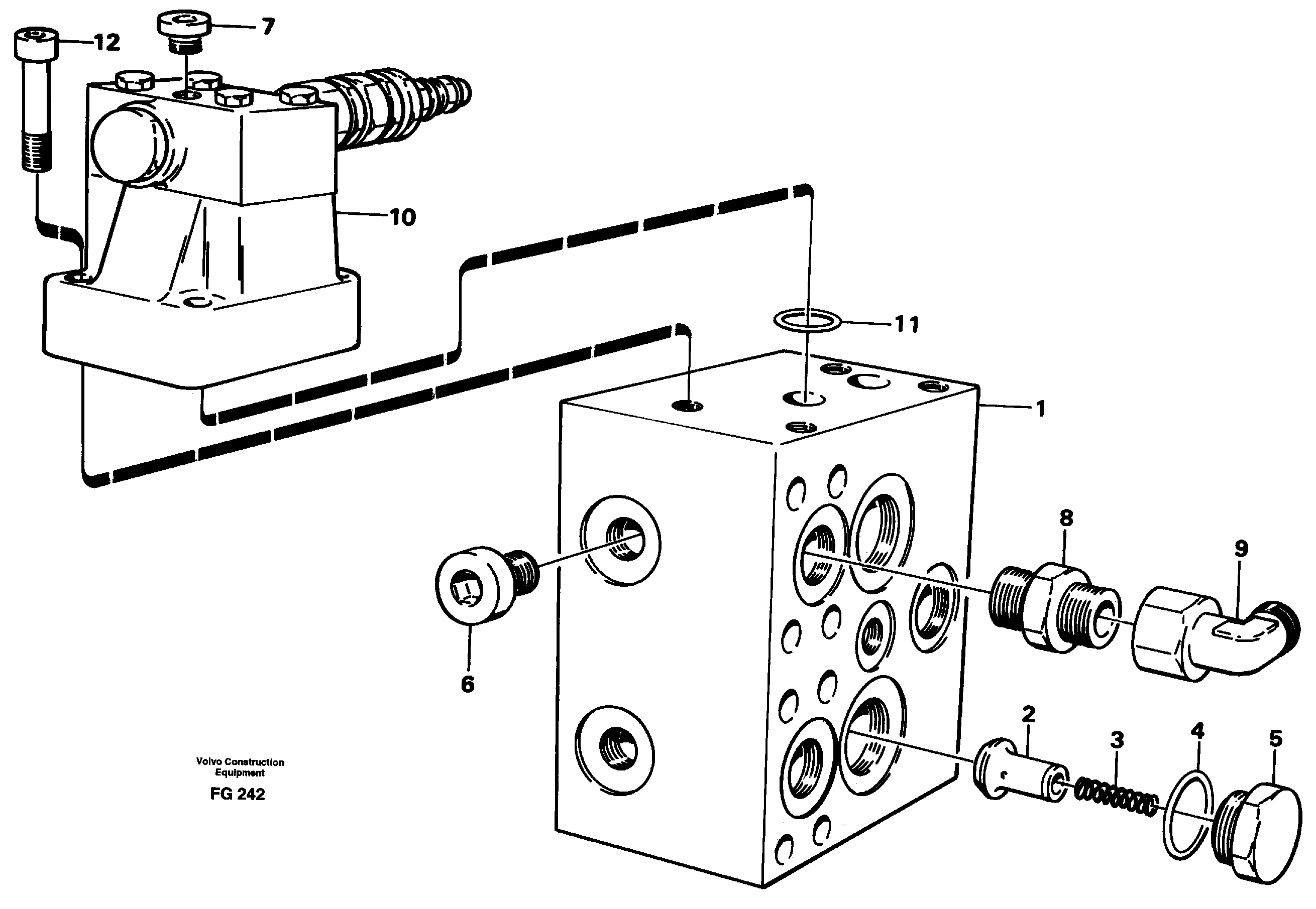 Схема запчастей Volvo EW130C - 5677 Pressure limiting valve for slew motor EW130C ?KERMAN ?KERMAN EW130C SER NO - 583