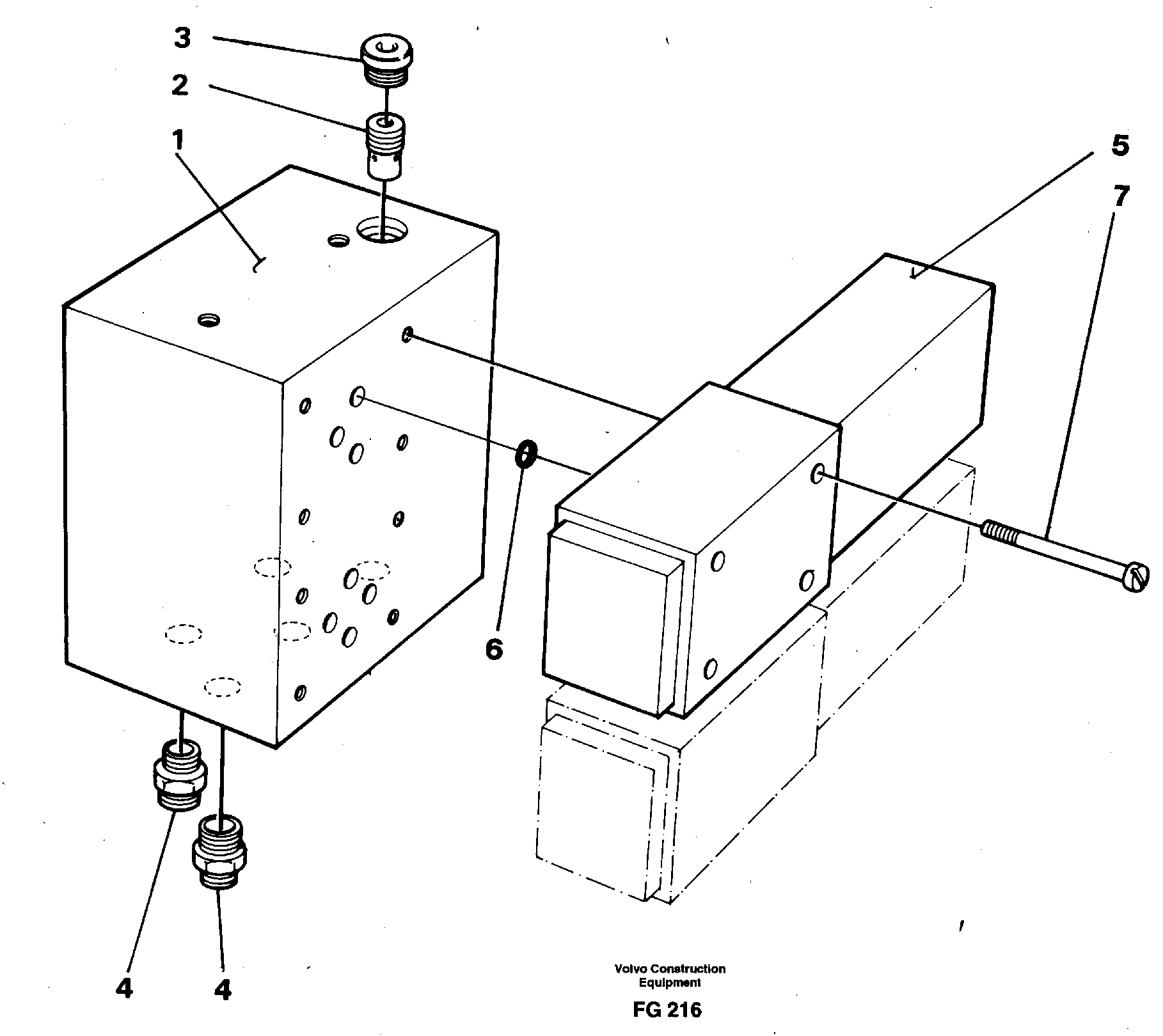 Схема запчастей Volvo EW130C - 5767 Stabilisor valve block EW130C ?KERMAN ?KERMAN EW130C SER NO - 583