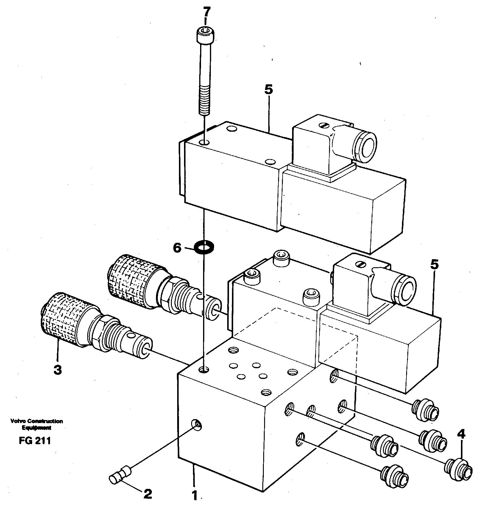 Схема запчастей Volvo EW130C - 5770 Control block, end pos. dampening EW130C ?KERMAN ?KERMAN EW130C SER NO - 583