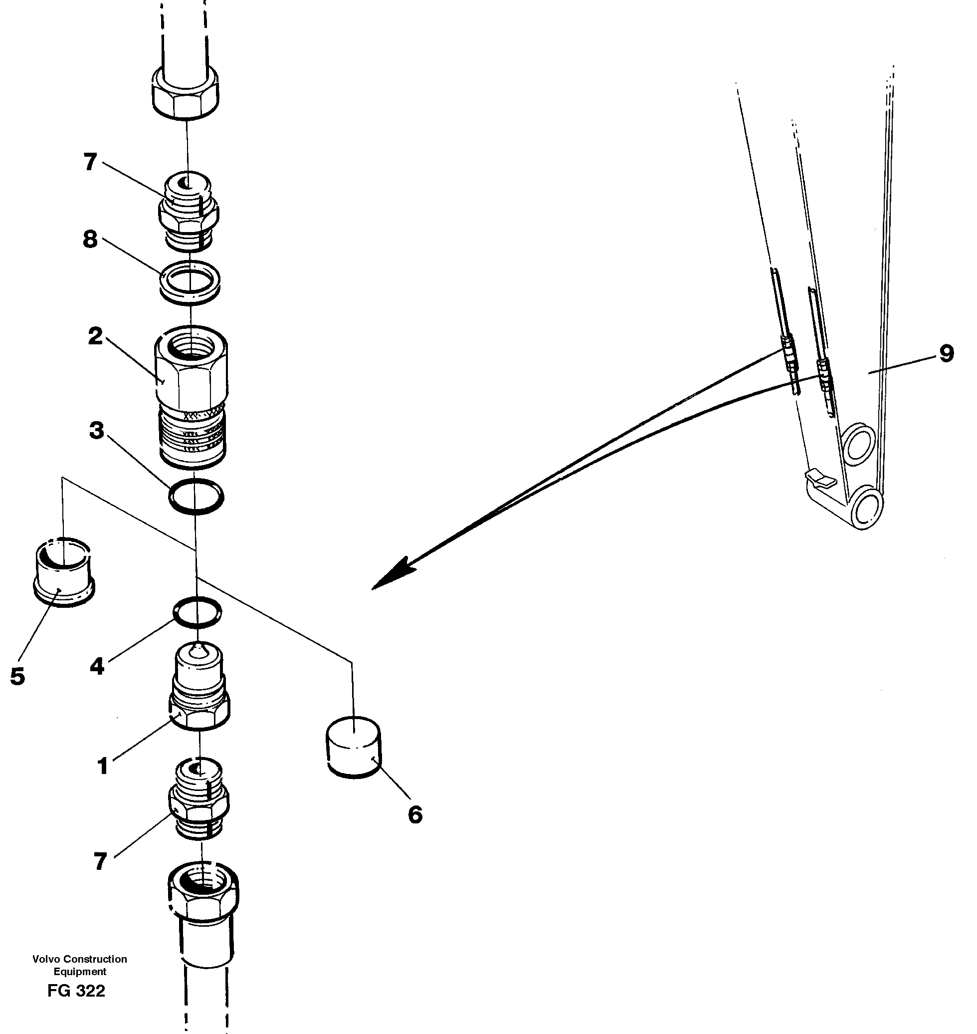 Схема запчастей Volvo EW130C - 80137 Quick conection kit EW130C ?KERMAN ?KERMAN EW130C SER NO - 583