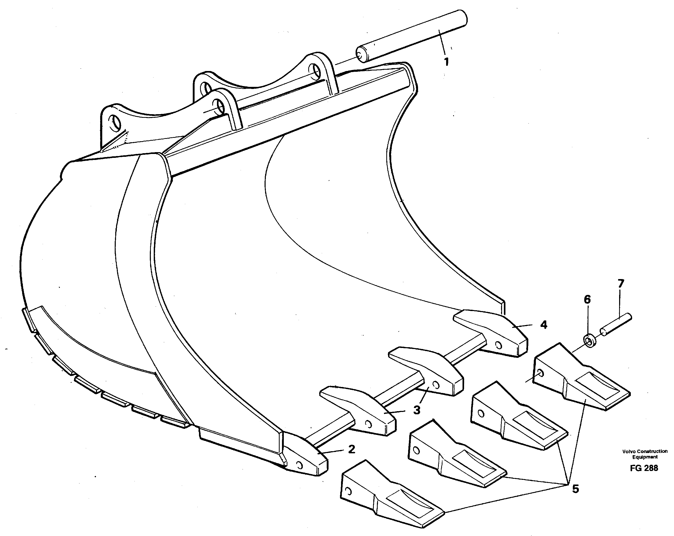 Схема запчастей Volvo EW130C - 30373 Buckets for Quickfit withplate cutting edges EW130C ?KERMAN ?KERMAN EW130C SER NO - 583