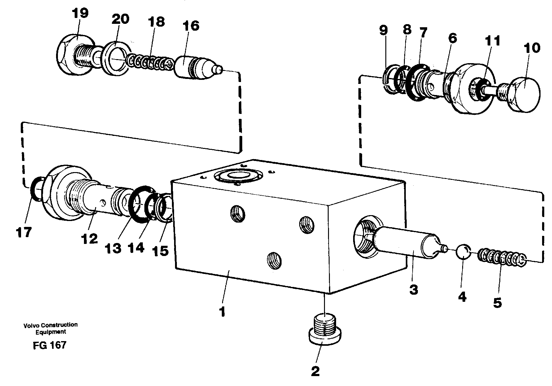 Схема запчастей Volvo EW130C - 30381 Hydraulic lock, dozerblade EW130C ?KERMAN ?KERMAN EW130C SER NO - 583