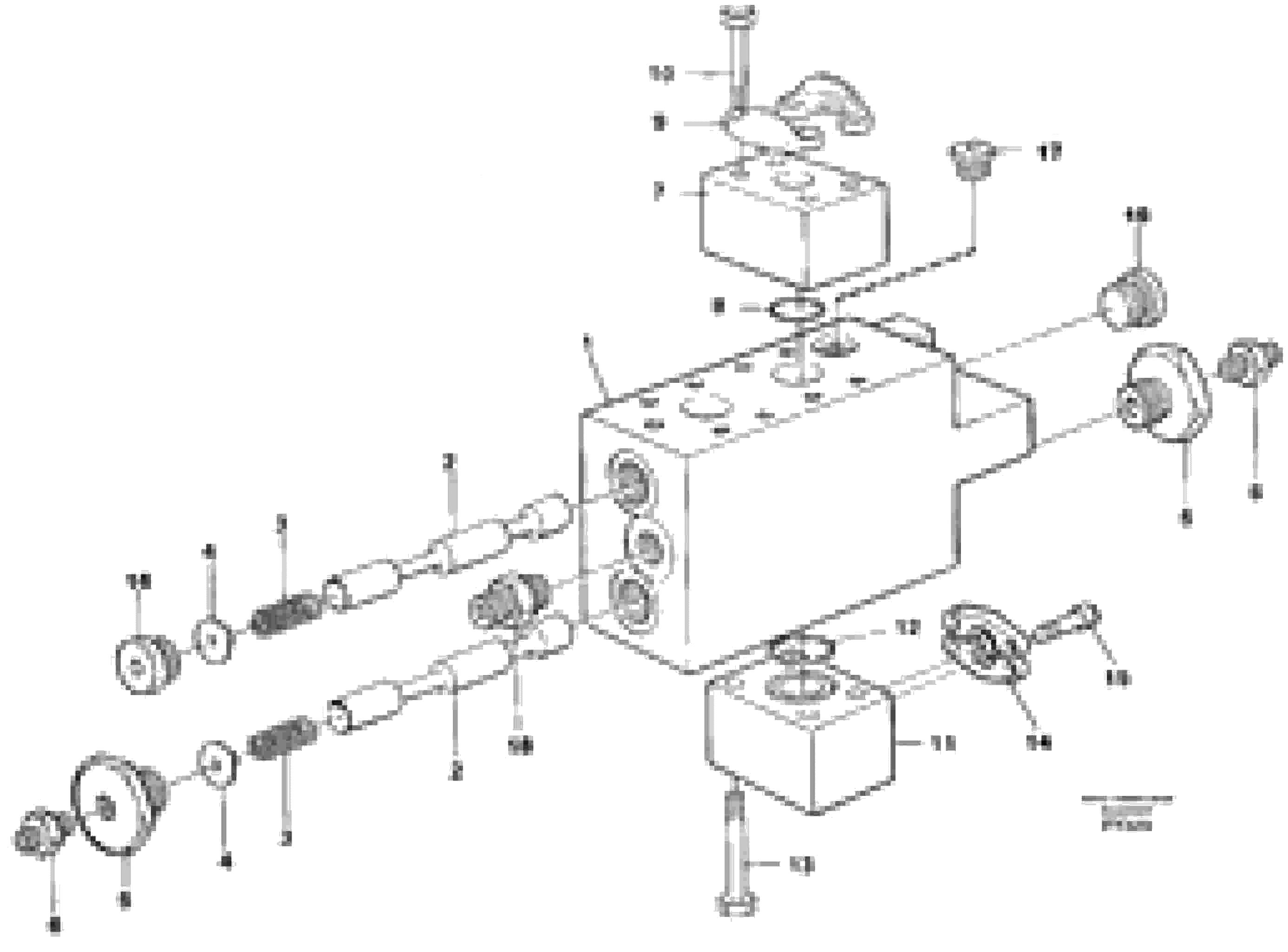 Схема запчастей Volvo EW130C - 46890 Operating valve EW130C SER NO 584-