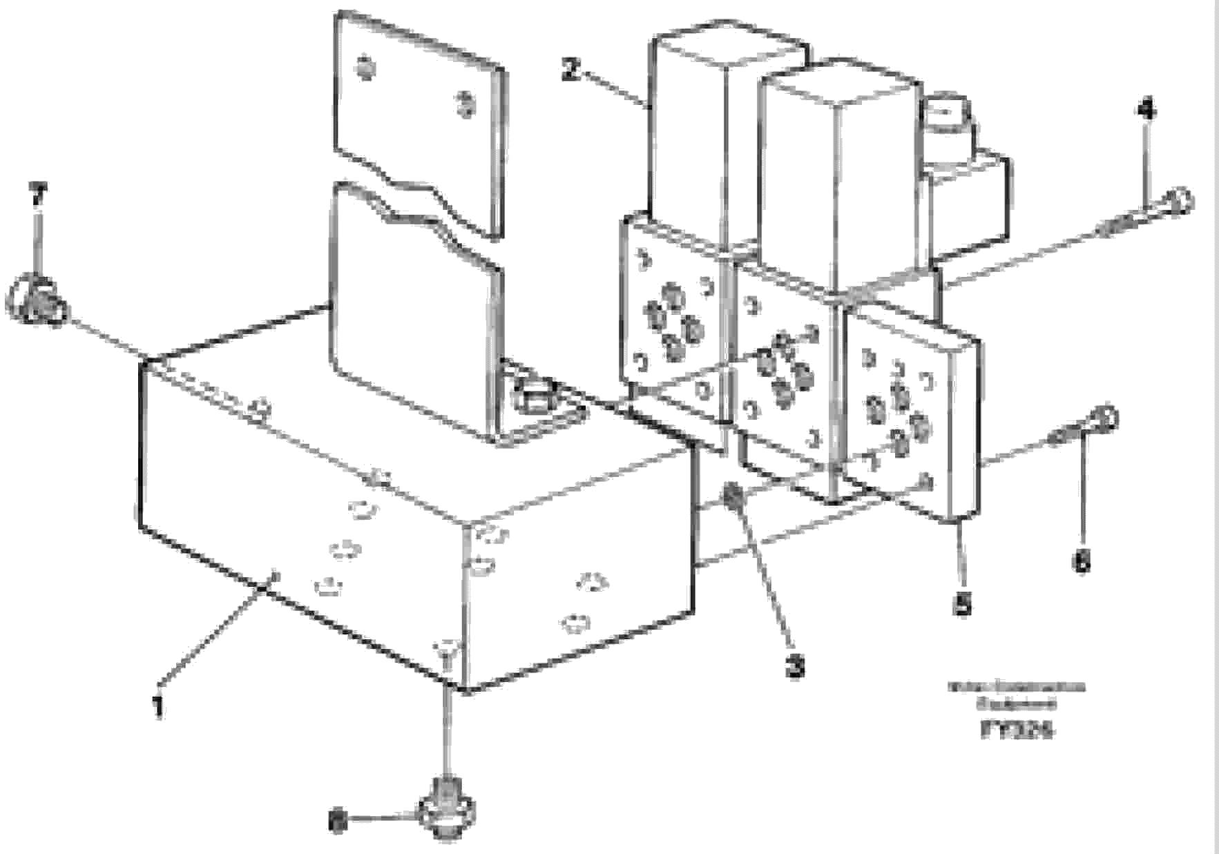 Схема запчастей Volvo EW130C - 46893 Solenoid valves EW130C SER NO 584-