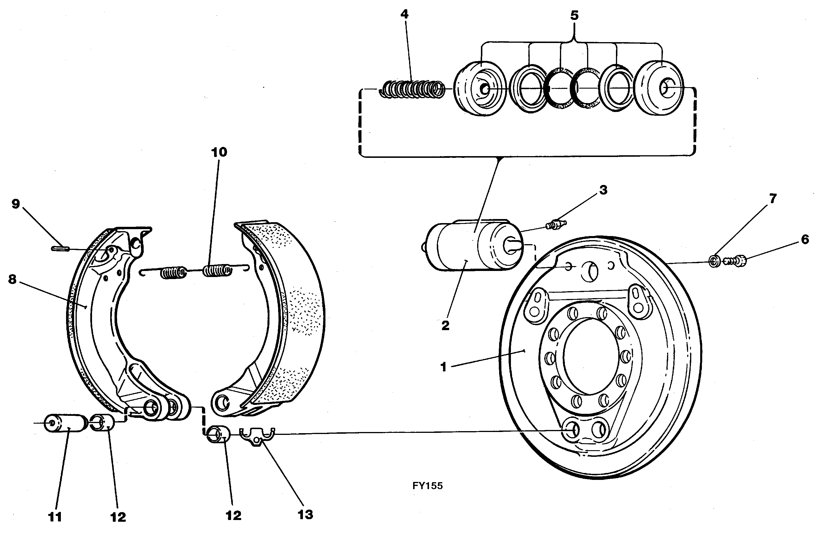 Схема запчастей Volvo EW130C - 3475 Тормоз парковочный EW130C SER NO 584-