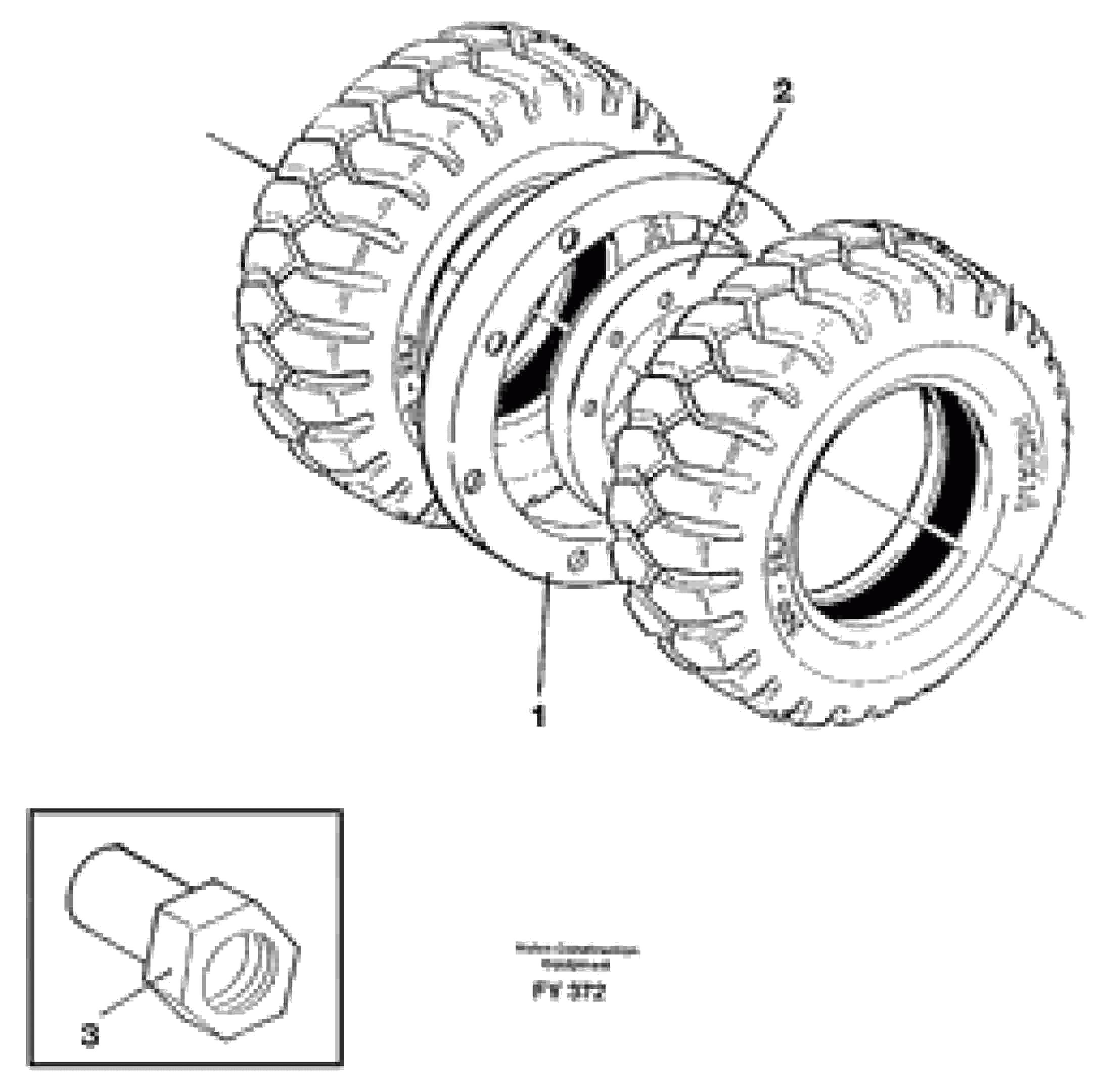 Схема запчастей Volvo EW130C - 34055 Stone guard ring EW130C SER NO 584-